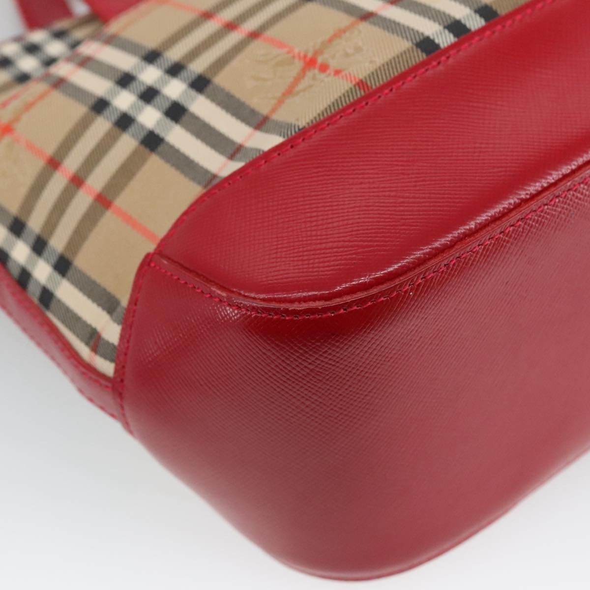 Burberry Nova Check Beige Canvas Handbag (Pre-Owned) Size ONE SIZE - 10 Thumbnail