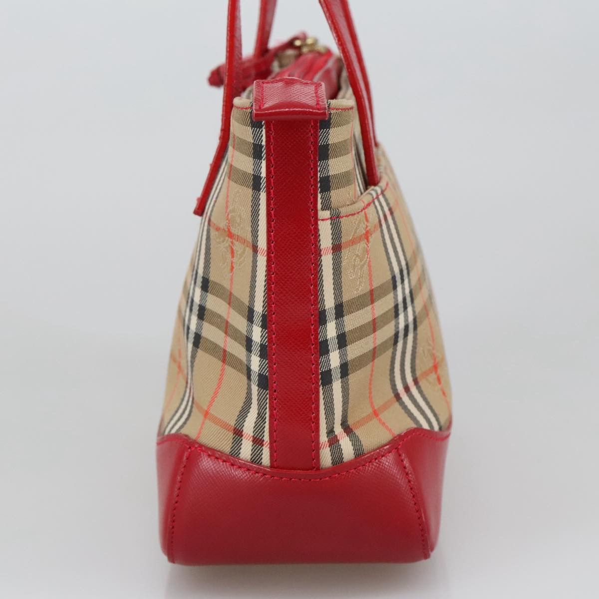 Burberry Nova Check Beige Canvas Handbag (Pre-Owned) Size ONE SIZE - 4 Thumbnail