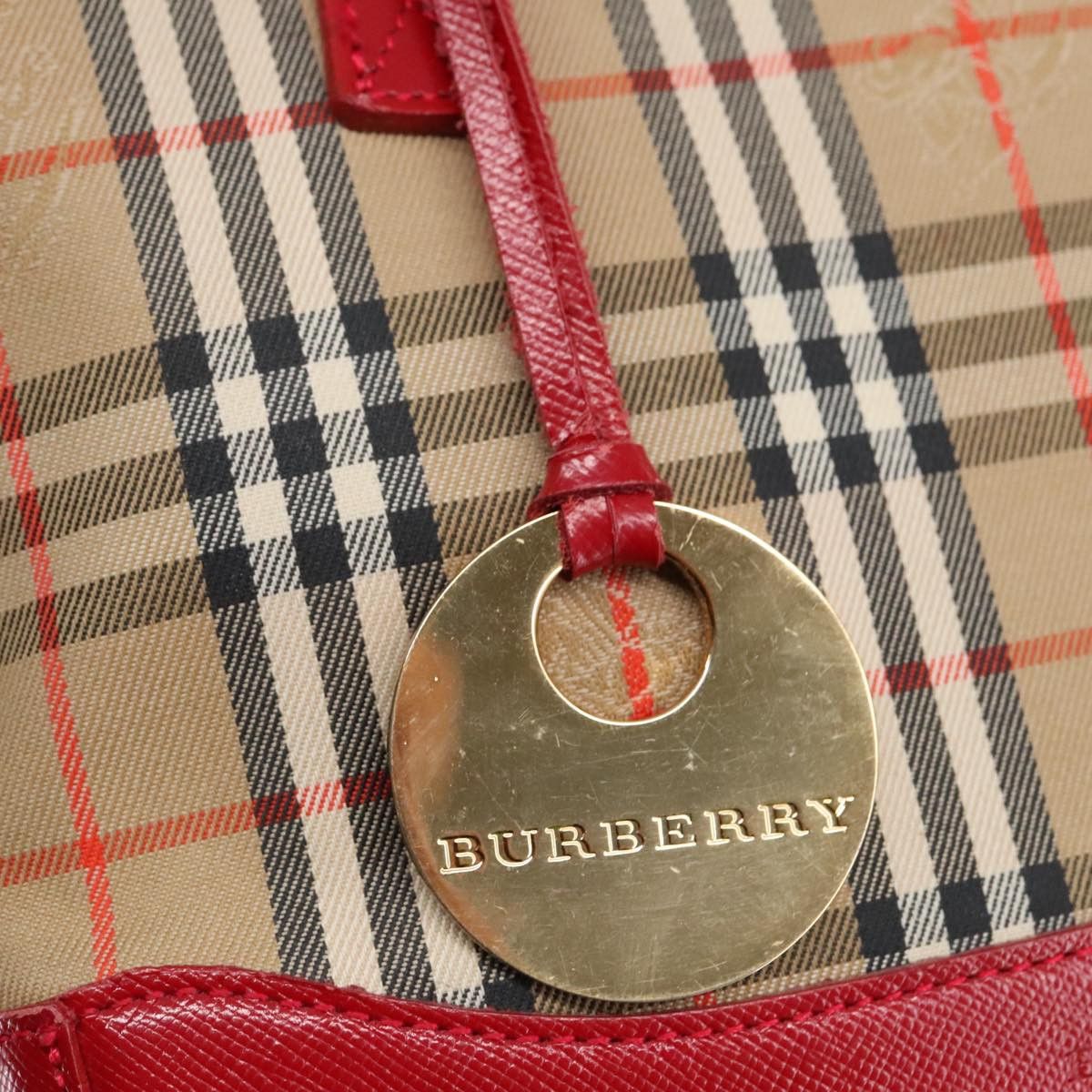 Burberry Nova Check Beige Canvas Handbag (Pre-Owned) Size ONE SIZE - 18 Thumbnail
