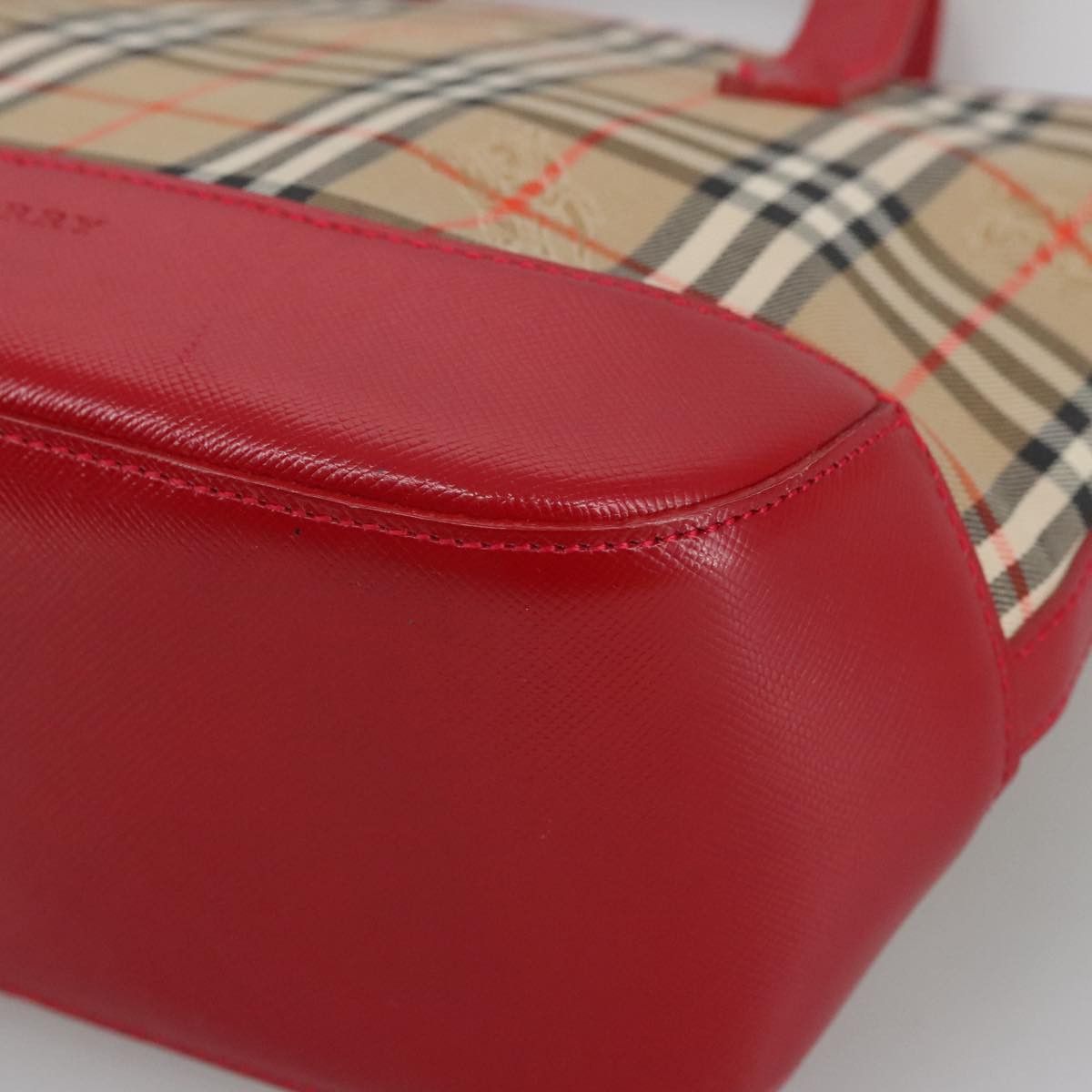 Burberry Nova Check Beige Canvas Handbag (Pre-Owned) Size ONE SIZE - 7 Thumbnail
