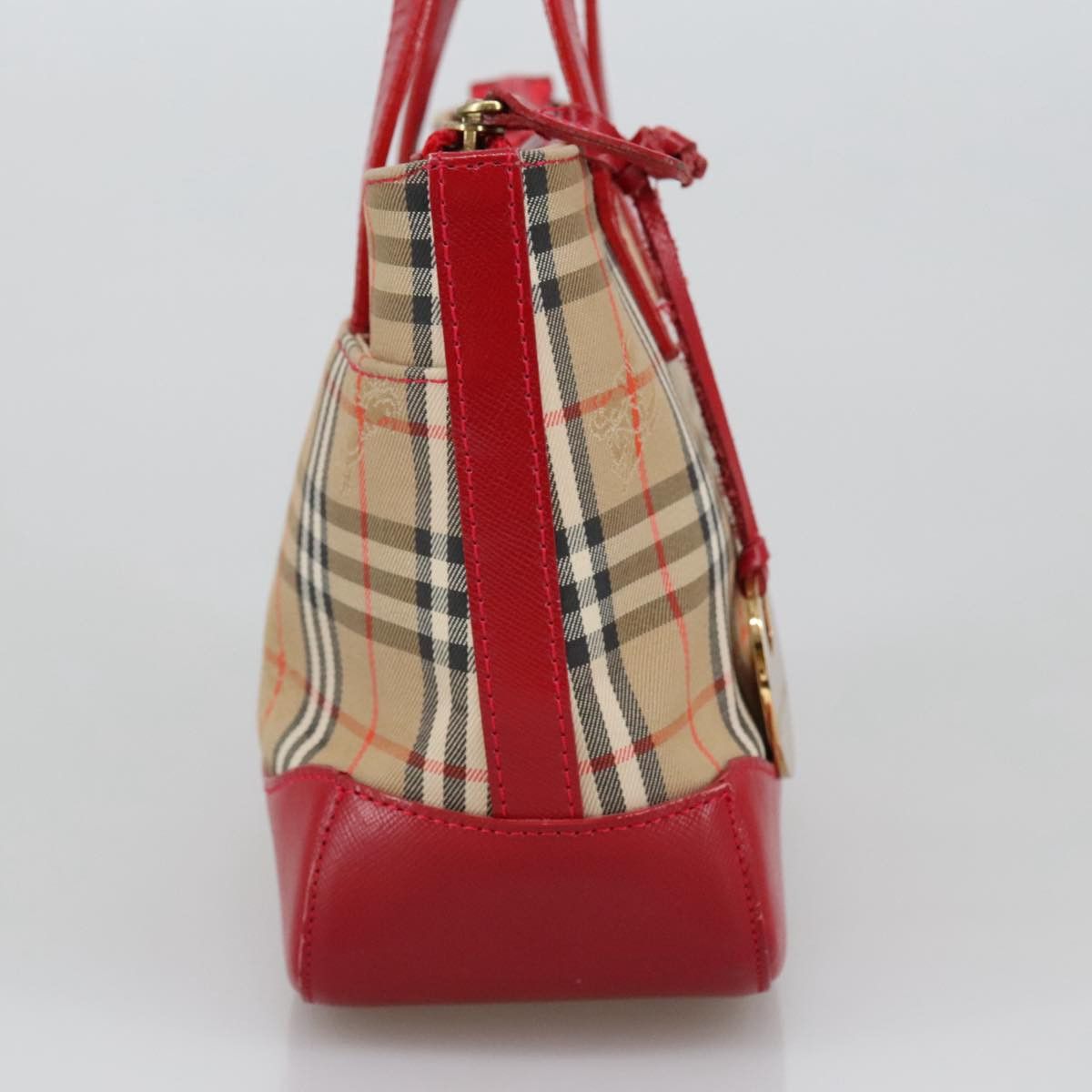 Burberry Nova Check Beige Canvas Handbag (Pre-Owned) Size ONE SIZE - 3 Thumbnail