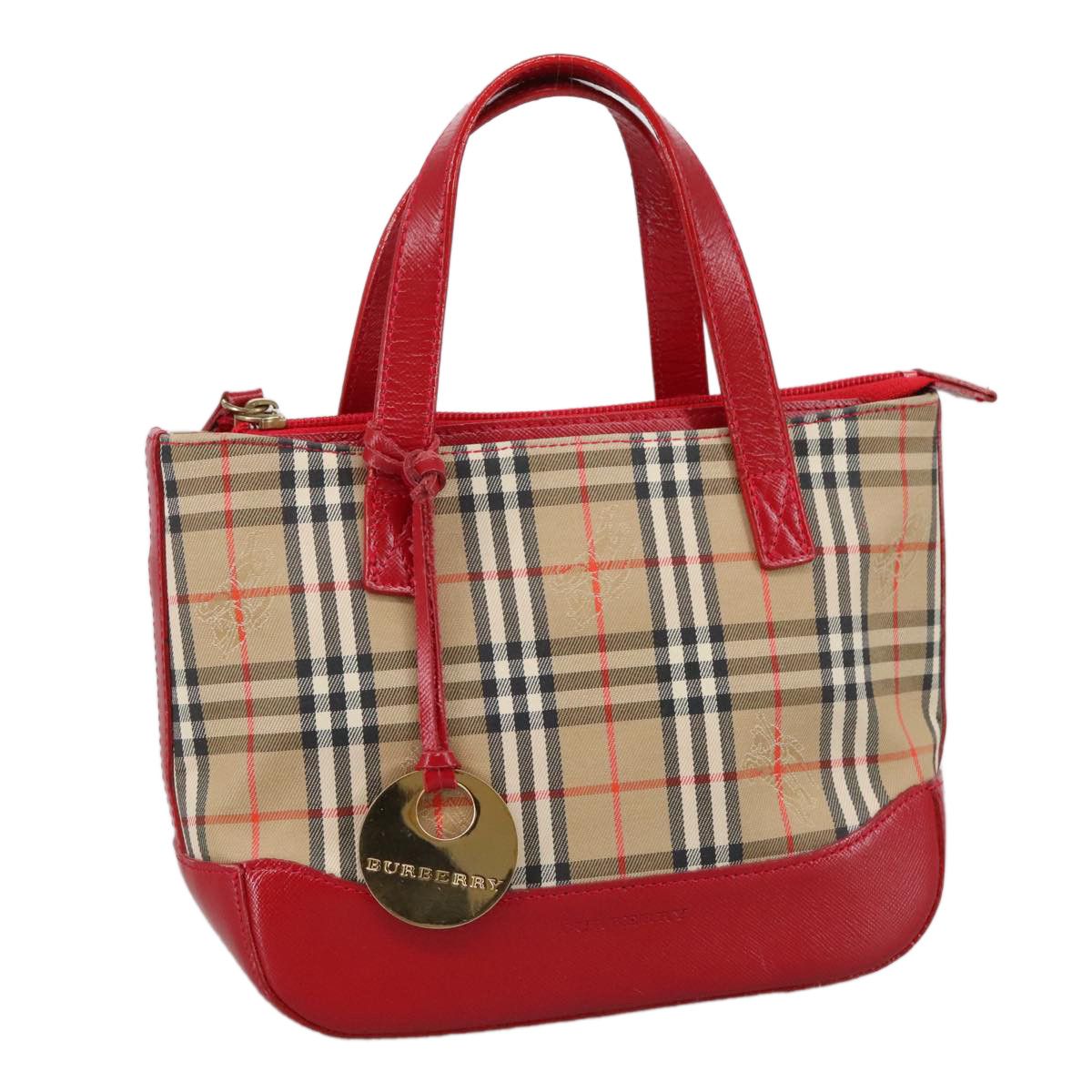 Burberry Nova Check Beige Canvas Handbag (Pre-Owned) Size ONE SIZE - 15 Thumbnail
