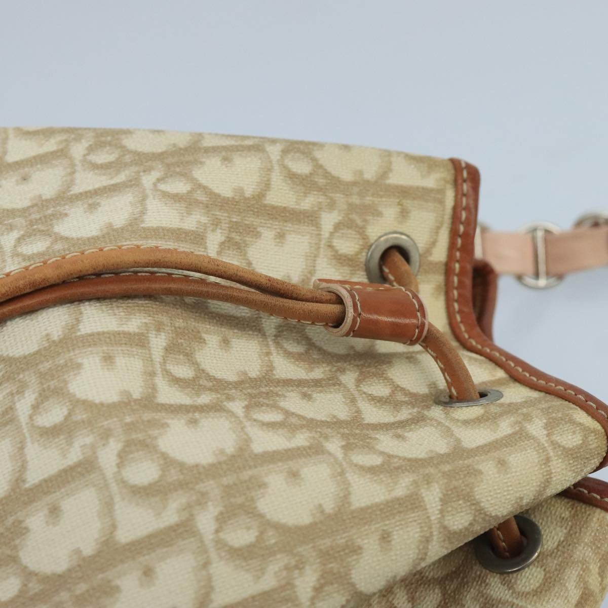 Dior Trotter Beige Canvas Shoulder Bag (Pre-Owned) Size ONE SIZE - 16 Thumbnail