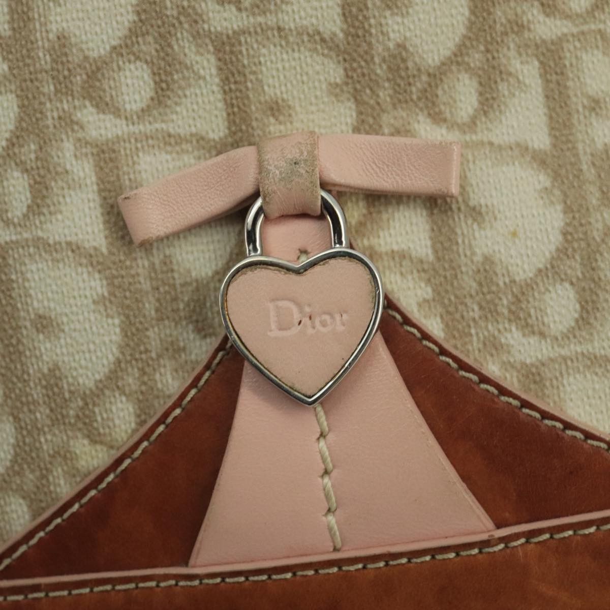 Dior Trotter Beige Canvas Shoulder Bag (Pre-Owned) Size ONE SIZE - 7 Thumbnail
