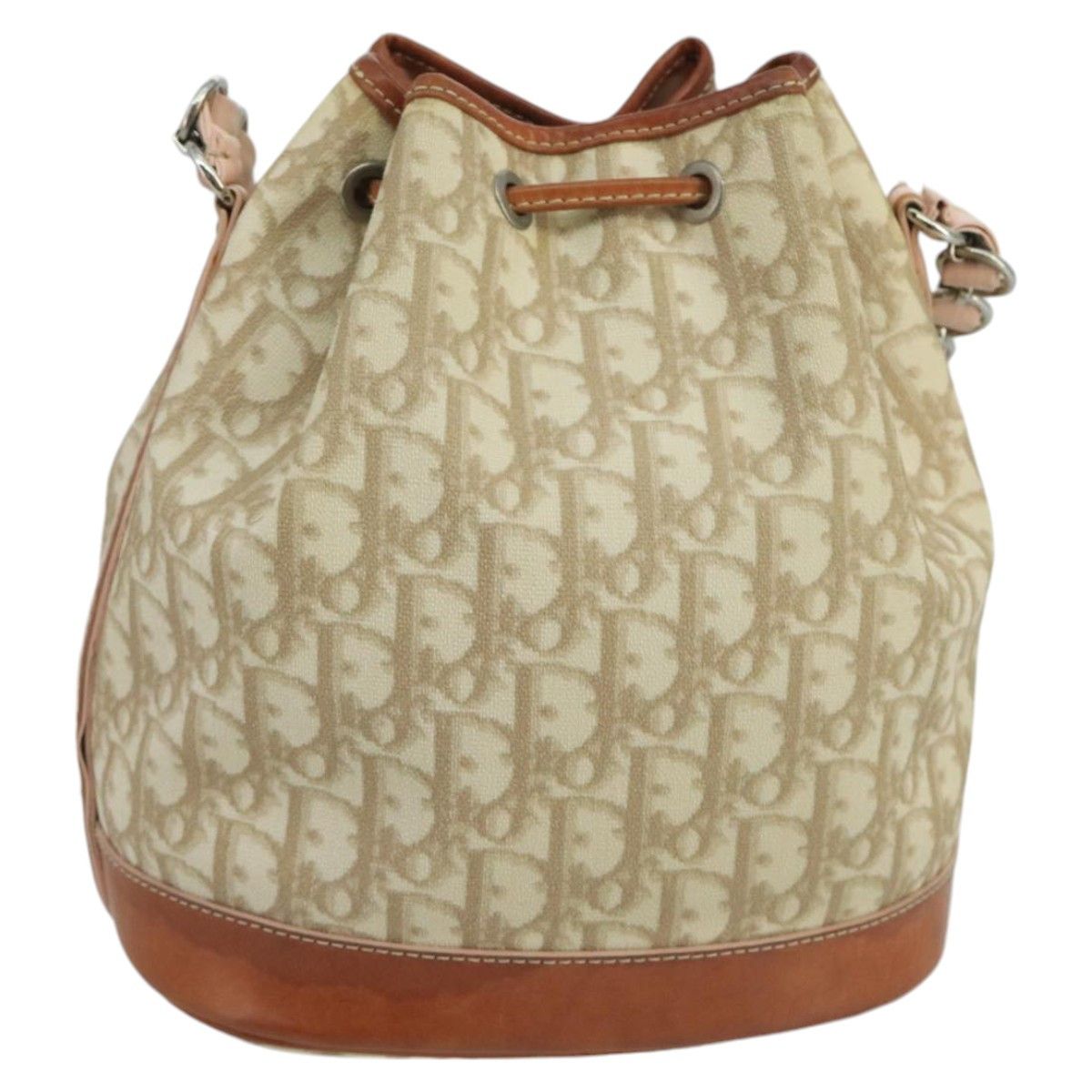 Dior Trotter Beige Canvas Shoulder Bag (Pre-Owned) Size ONE SIZE - 2 Thumbnail