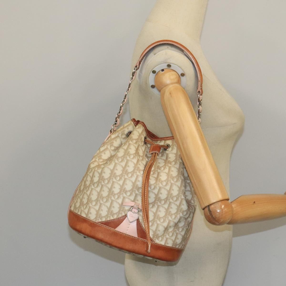 Dior Trotter Beige Canvas Shoulder Bag (Pre-Owned) Size ONE SIZE - 11 Thumbnail