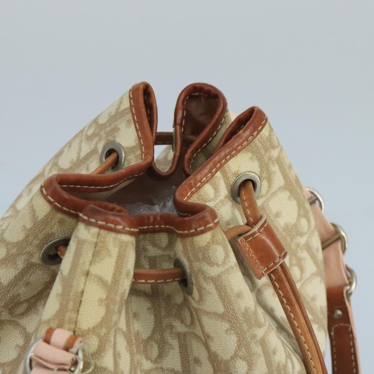 Dior Trotter Beige Canvas Shoulder Bag (Pre-Owned) Size ONE SIZE - 13 Thumbnail