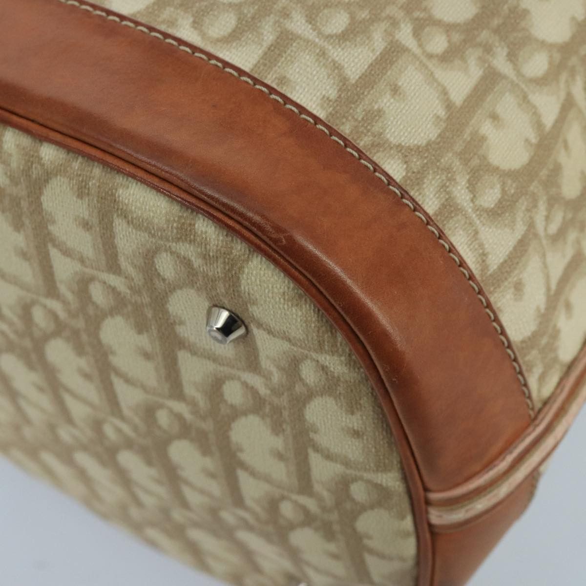 Dior Trotter Beige Canvas Shoulder Bag (Pre-Owned) Size ONE SIZE - 18 Thumbnail