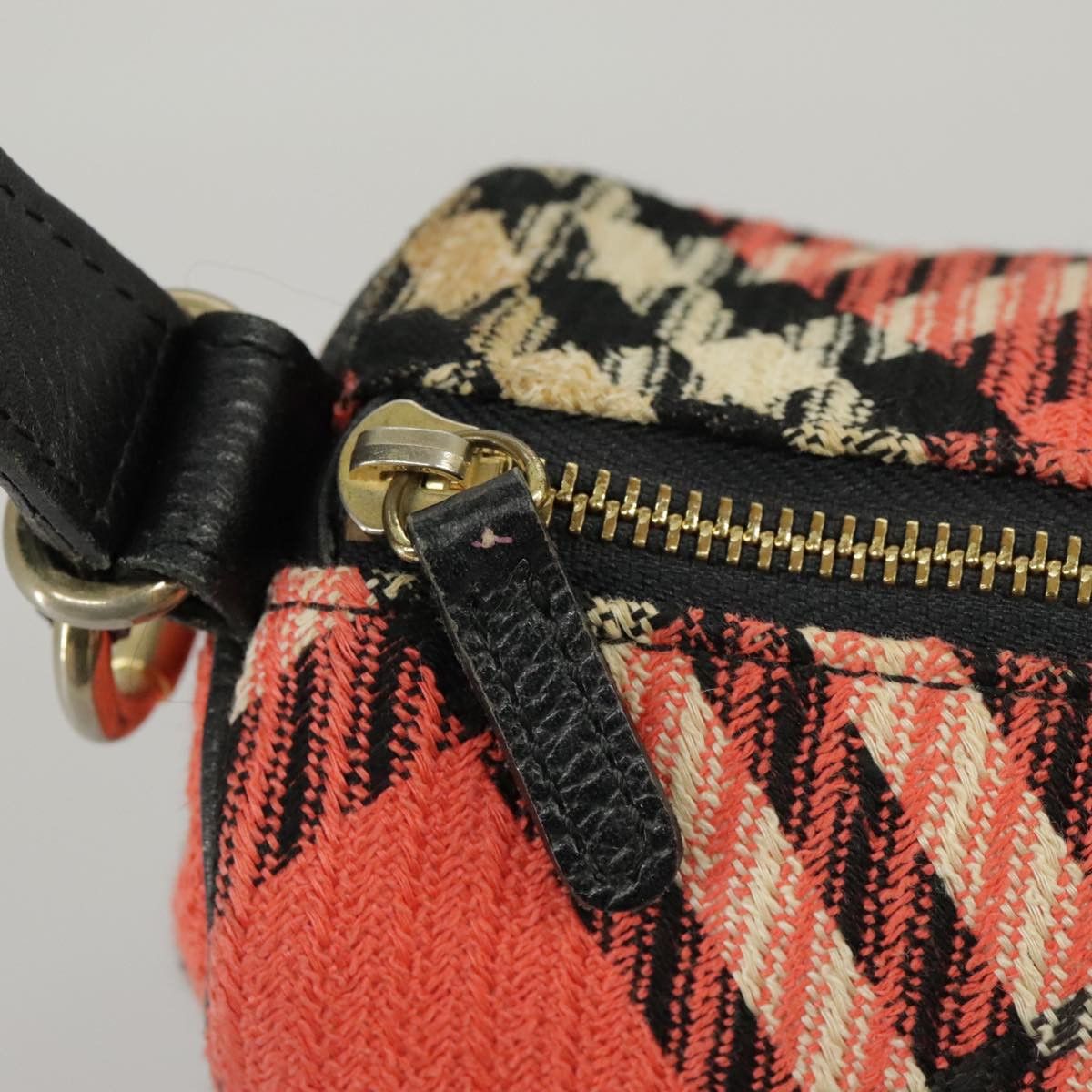 Burberry Nova Check Red Canvas Handbag (Pre-Owned) Size ONE SIZE - 13 Thumbnail