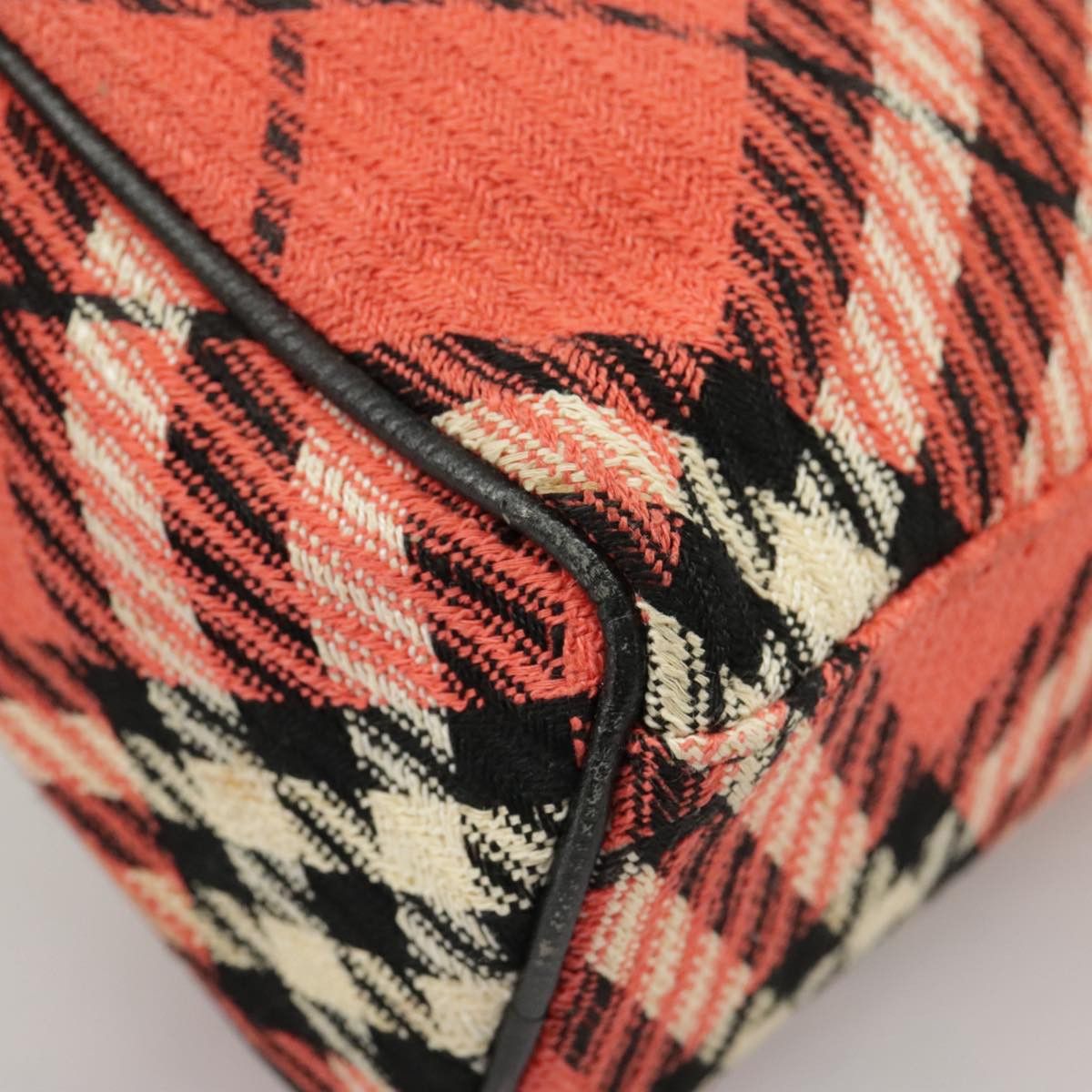 Burberry Nova Check Red Canvas Handbag (Pre-Owned) Size ONE SIZE - 6 Thumbnail