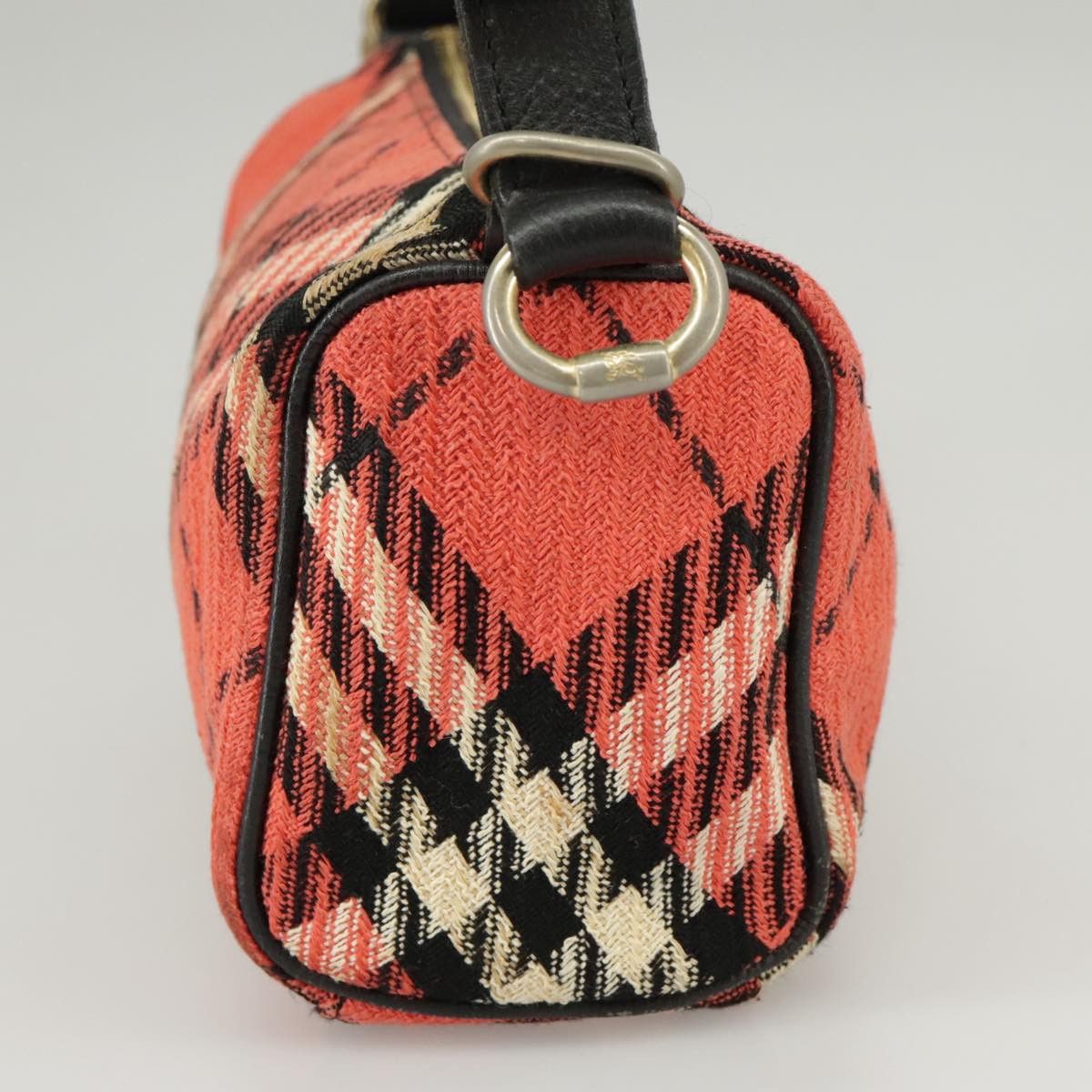 Burberry Nova Check Red Canvas Handbag (Pre-Owned) Size ONE SIZE - 4 Thumbnail
