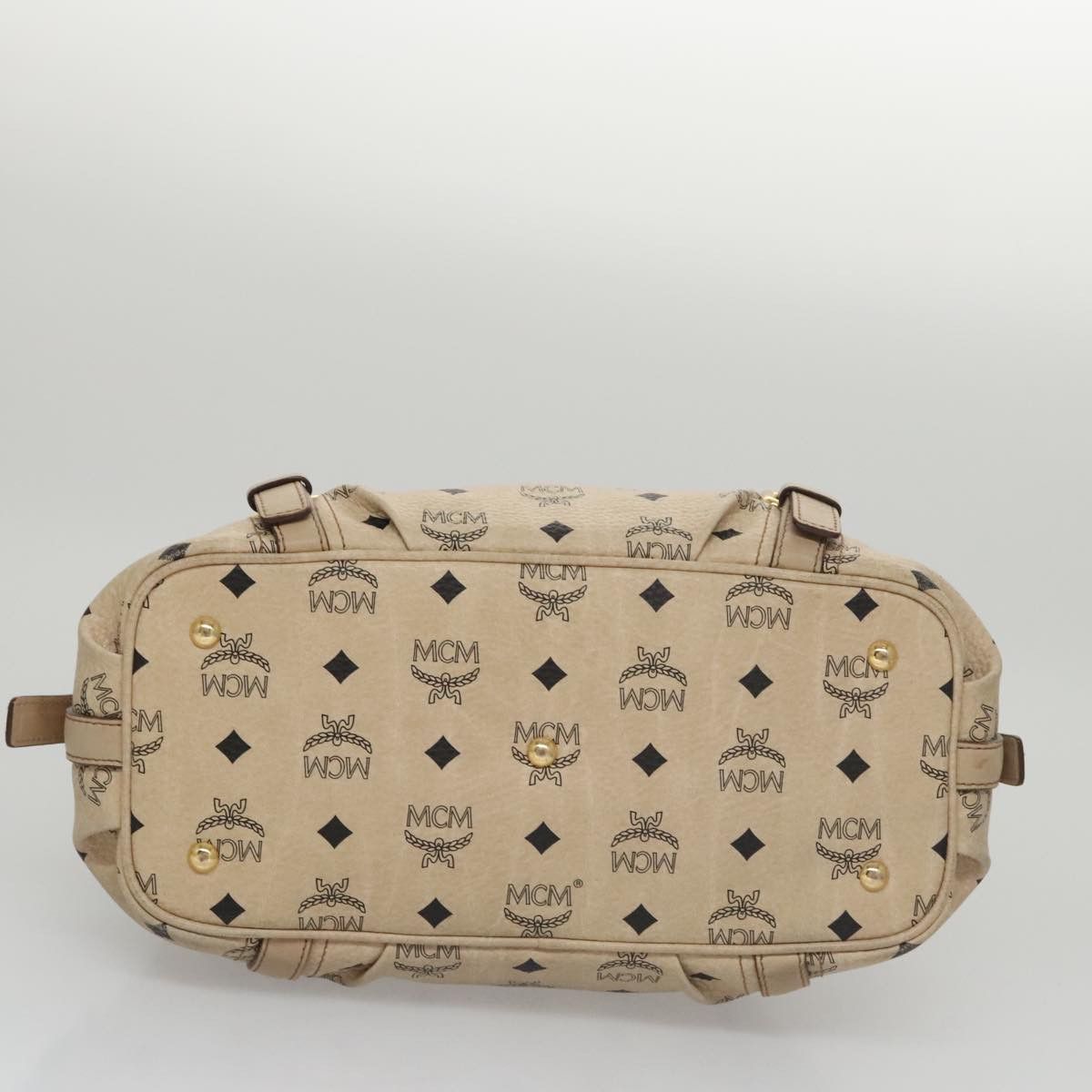 MCM Visetos Beige Canvas Handbag (Pre-Owned) Size ONE SIZE - 19 Thumbnail