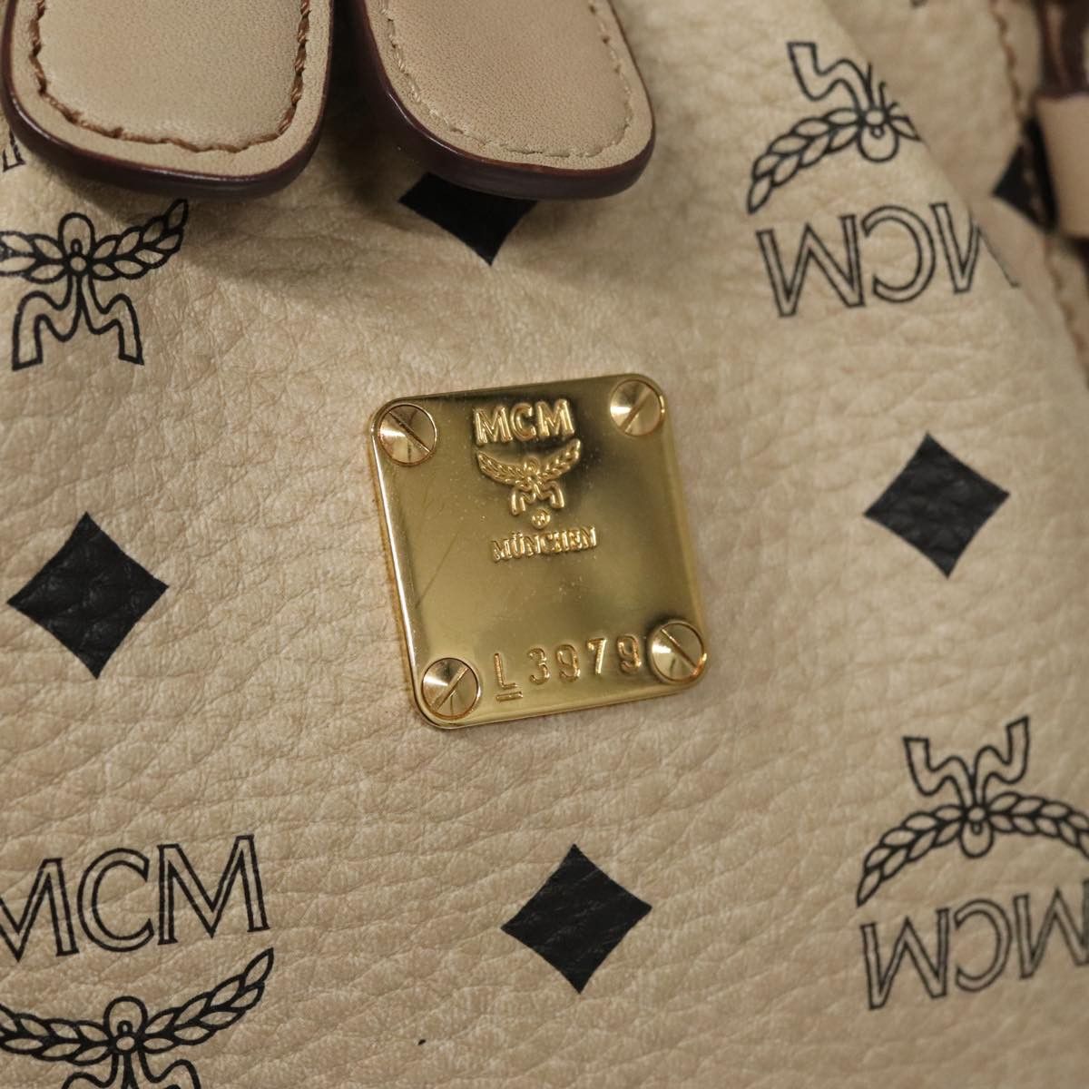MCM Visetos Beige Canvas Handbag (Pre-Owned) Size ONE SIZE - 16 Thumbnail