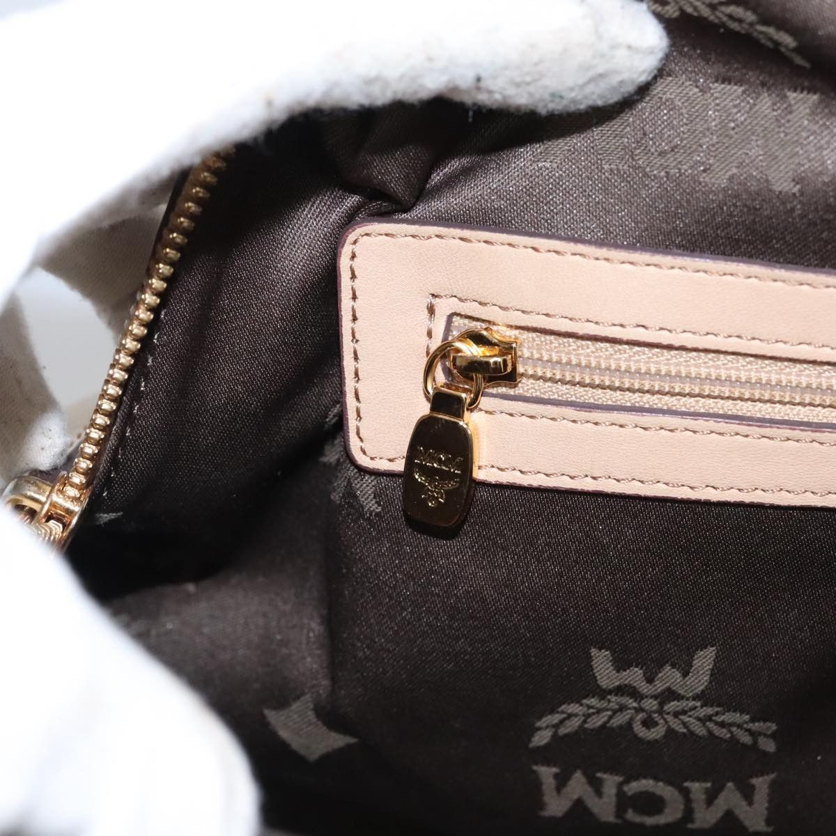 MCM Visetos Beige Canvas Handbag (Pre-Owned) Size ONE SIZE - 13 Thumbnail