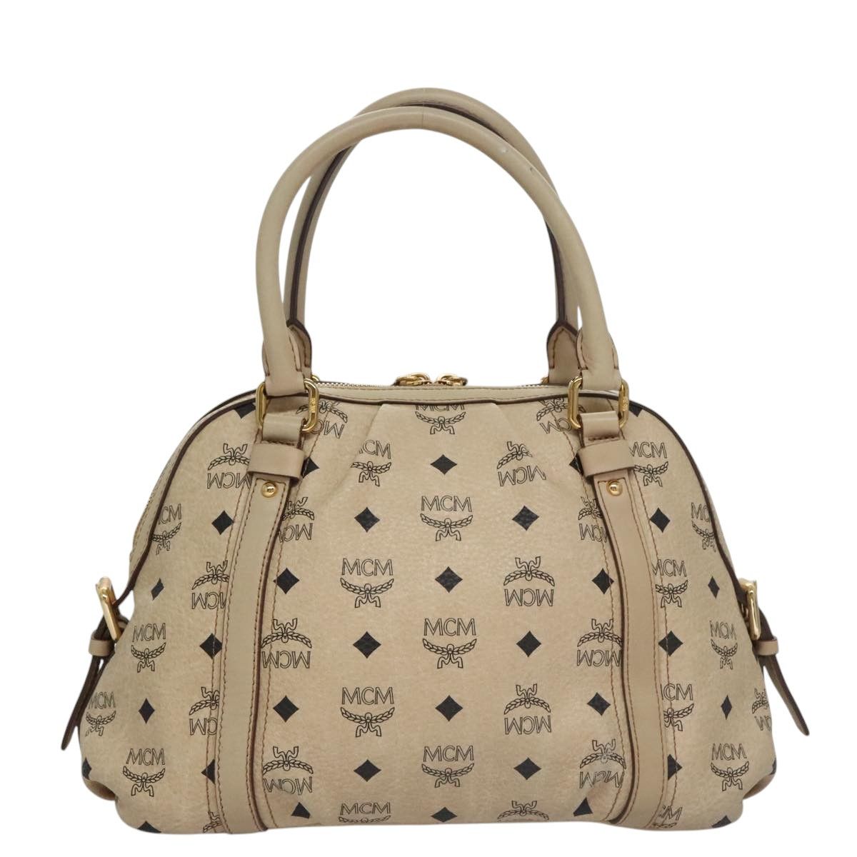 MCM Visetos Beige Canvas Handbag (Pre-Owned) Size ONE SIZE - 2 Thumbnail