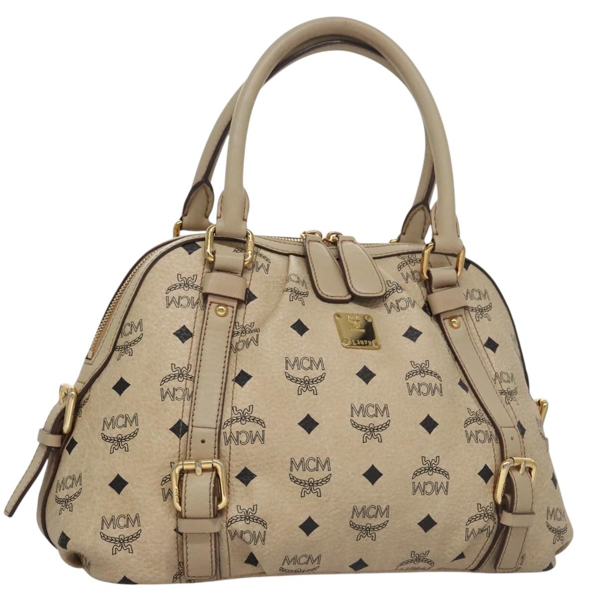 MCM Visetos Beige Canvas Handbag (Pre-Owned) Size ONE SIZE - 20 Thumbnail