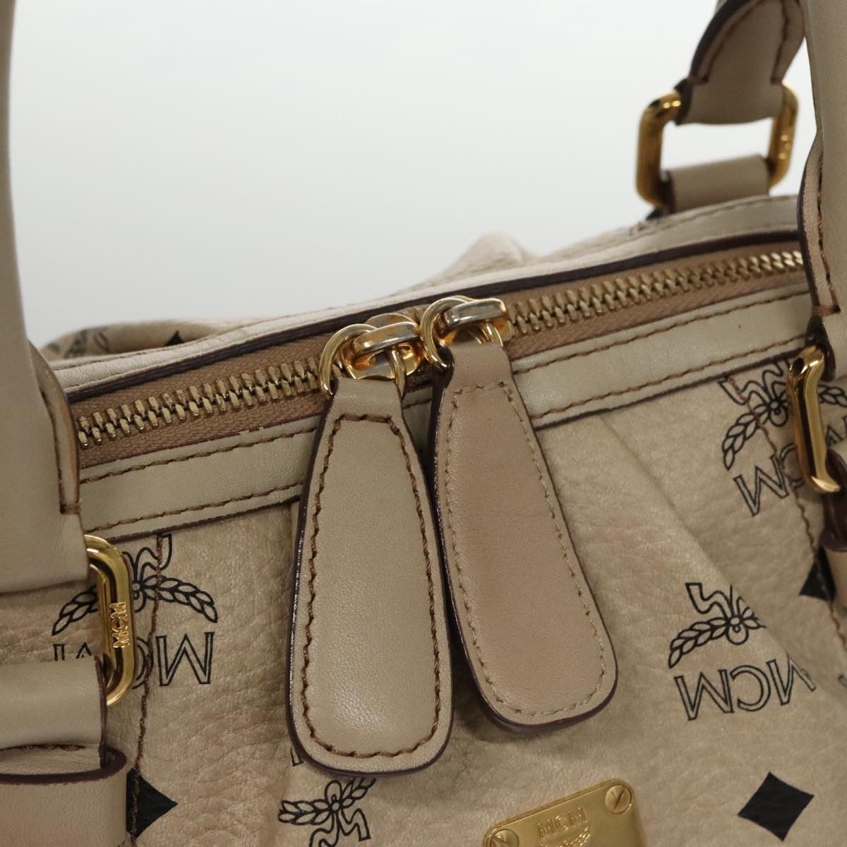 MCM Visetos Beige Canvas Handbag (Pre-Owned) Size ONE SIZE - 12 Thumbnail