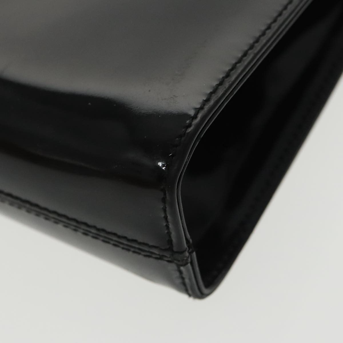Salvatore Ferragamo Gancini Black Patent Leather Shoulder Bag (Pre-Owned) Size ONE SIZE - 6 Thumbnail