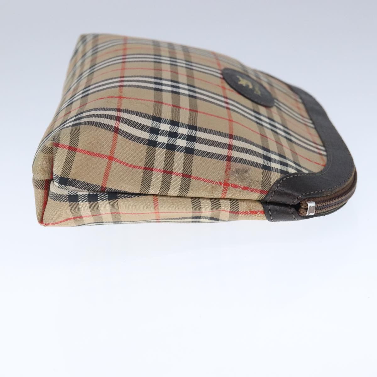 Burberry Nova Check Beige Canvas Clutch Bag (Pre-Owned) Size ONE SIZE - 4 Thumbnail