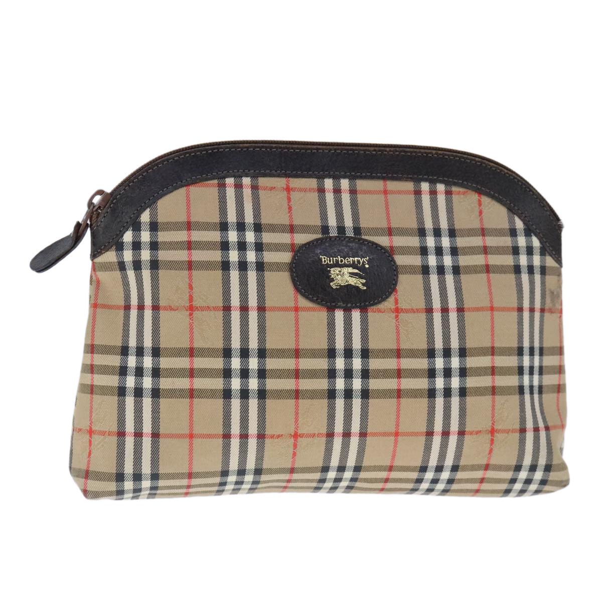 Burberry Nova Check Beige Canvas Clutch Bag (Pre-Owned) Size ONE SIZE - 13 Thumbnail
