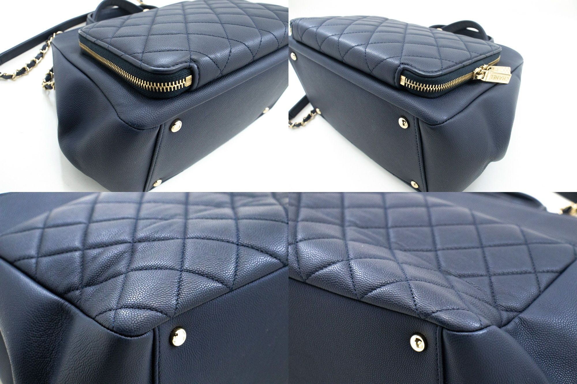 Chanel Business Affinity Navy Leather Shoulder Bag (Pre-Owned) Size ONE SIZE - 8 Thumbnail