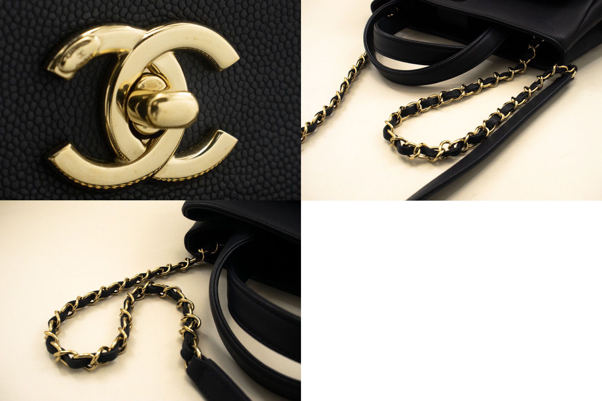Chanel Business Affinity Navy Leather Shoulder Bag (Pre-Owned) Size ONE SIZE - 6 Thumbnail