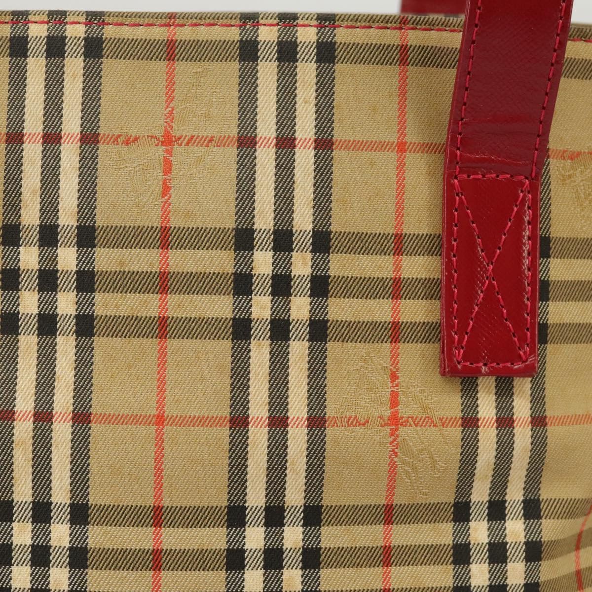 Burberry Nova Check Beige Canvas Tote Bag (Pre-Owned) Size ONE SIZE - 16 Thumbnail