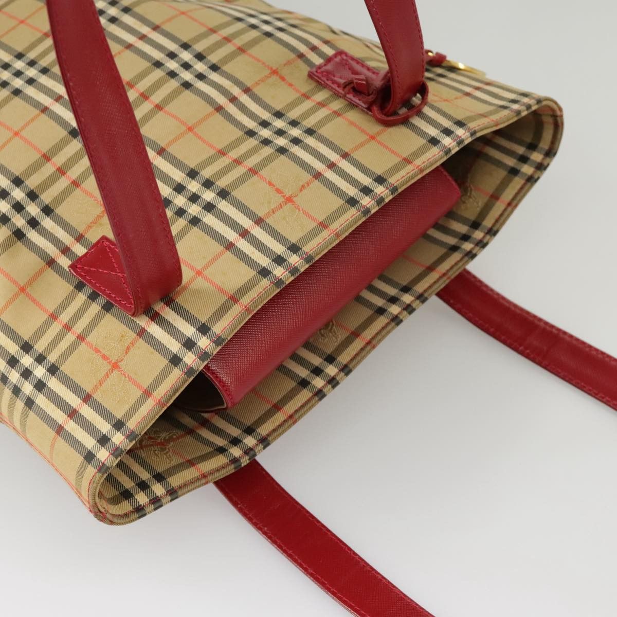 Burberry Nova Check Beige Canvas Tote Bag (Pre-Owned) Size ONE SIZE - 19 Thumbnail