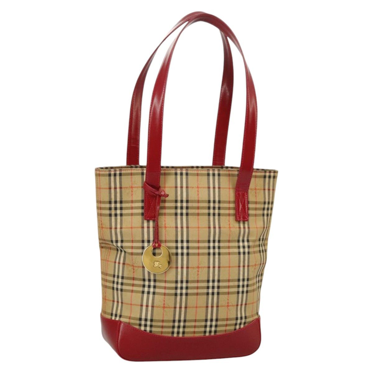Burberry Nova Check Beige Canvas Tote Bag (Pre-Owned) Size ONE SIZE - 18 Thumbnail