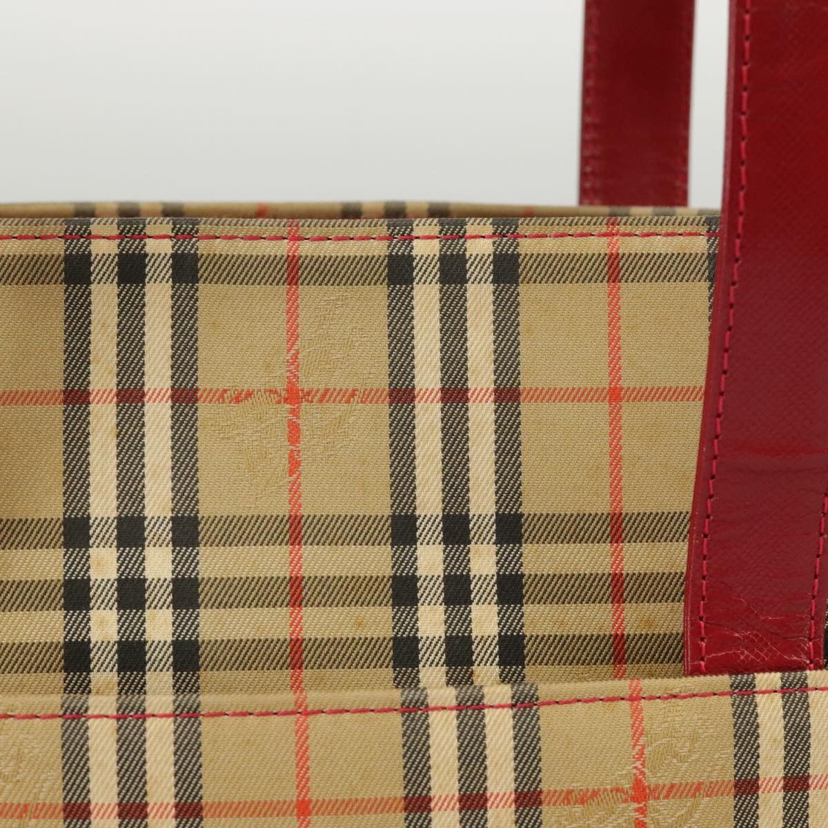 Burberry Nova Check Beige Canvas Tote Bag (Pre-Owned) Size ONE SIZE - 17 Thumbnail