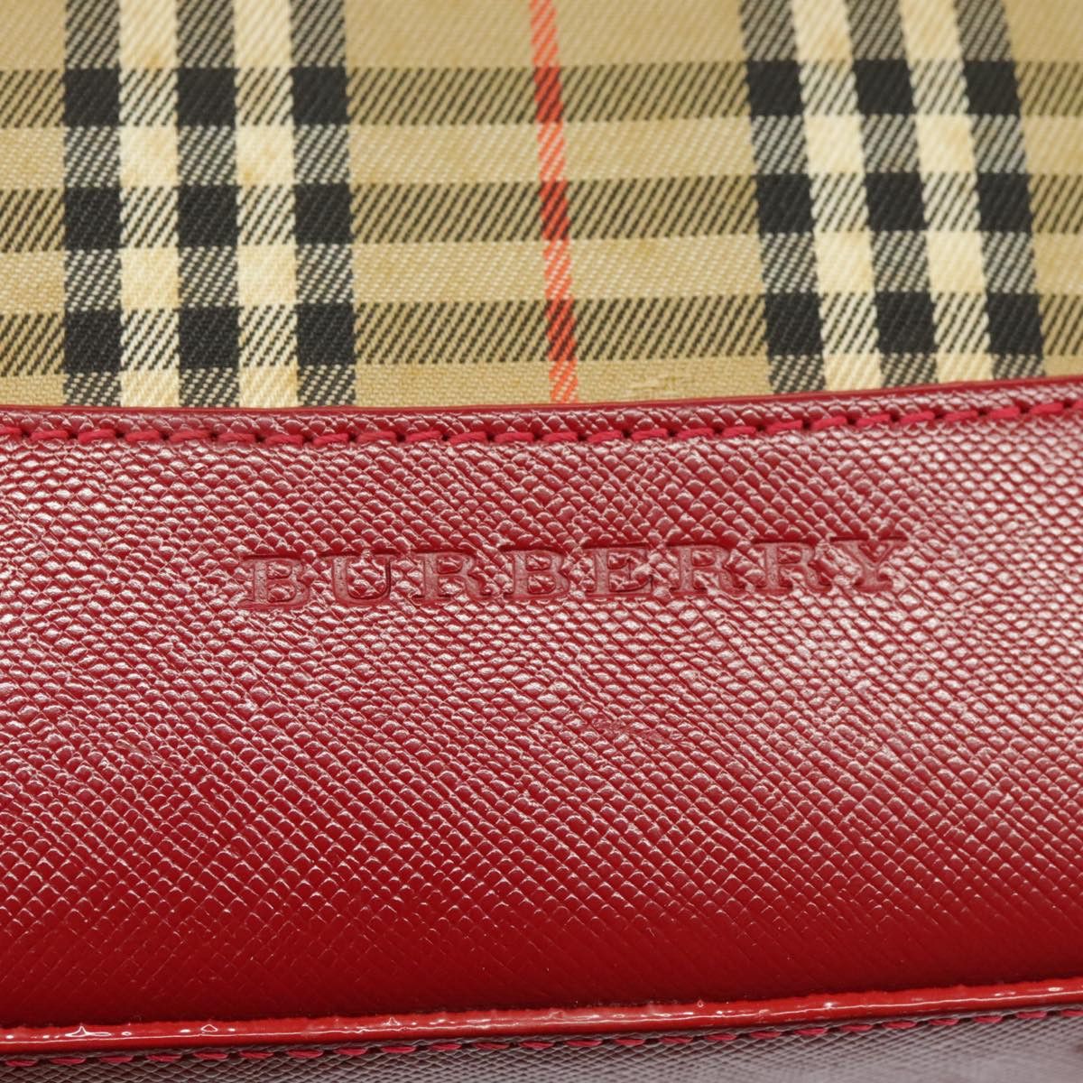 Burberry Nova Check Beige Canvas Tote Bag (Pre-Owned) Size ONE SIZE - 14 Thumbnail