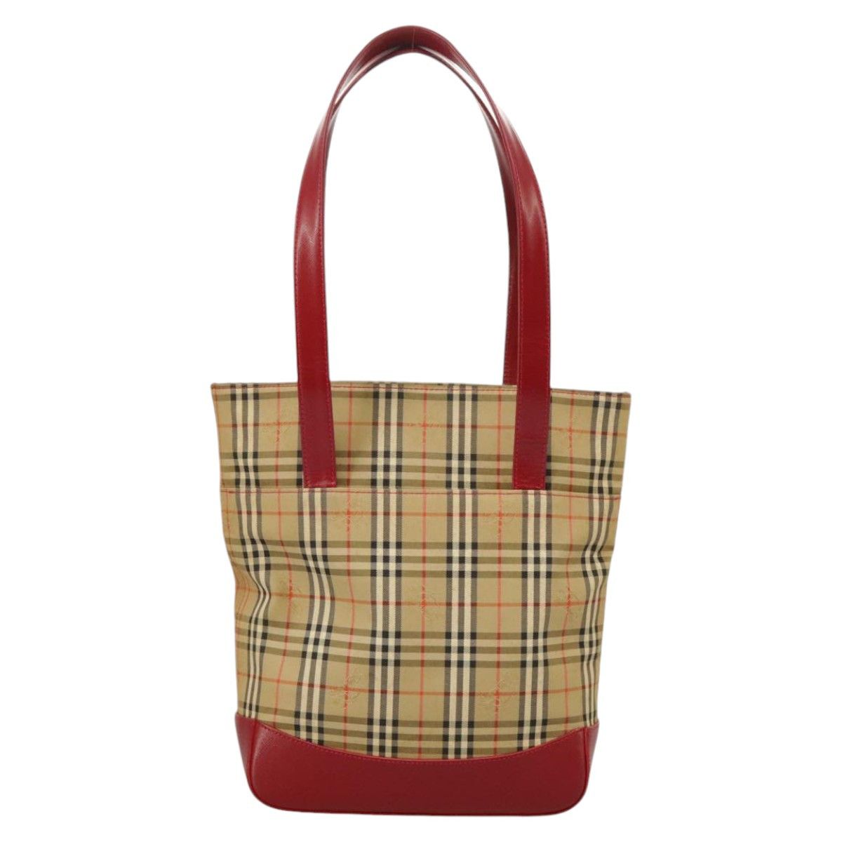 Burberry Nova Check Beige Canvas Tote Bag (Pre-Owned) Size ONE SIZE - 2 Thumbnail