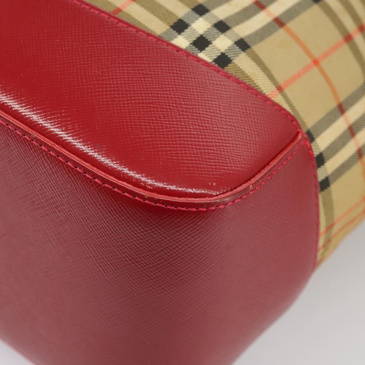 Burberry Nova Check Beige Canvas Tote Bag (Pre-Owned) Size ONE SIZE - 8 Thumbnail