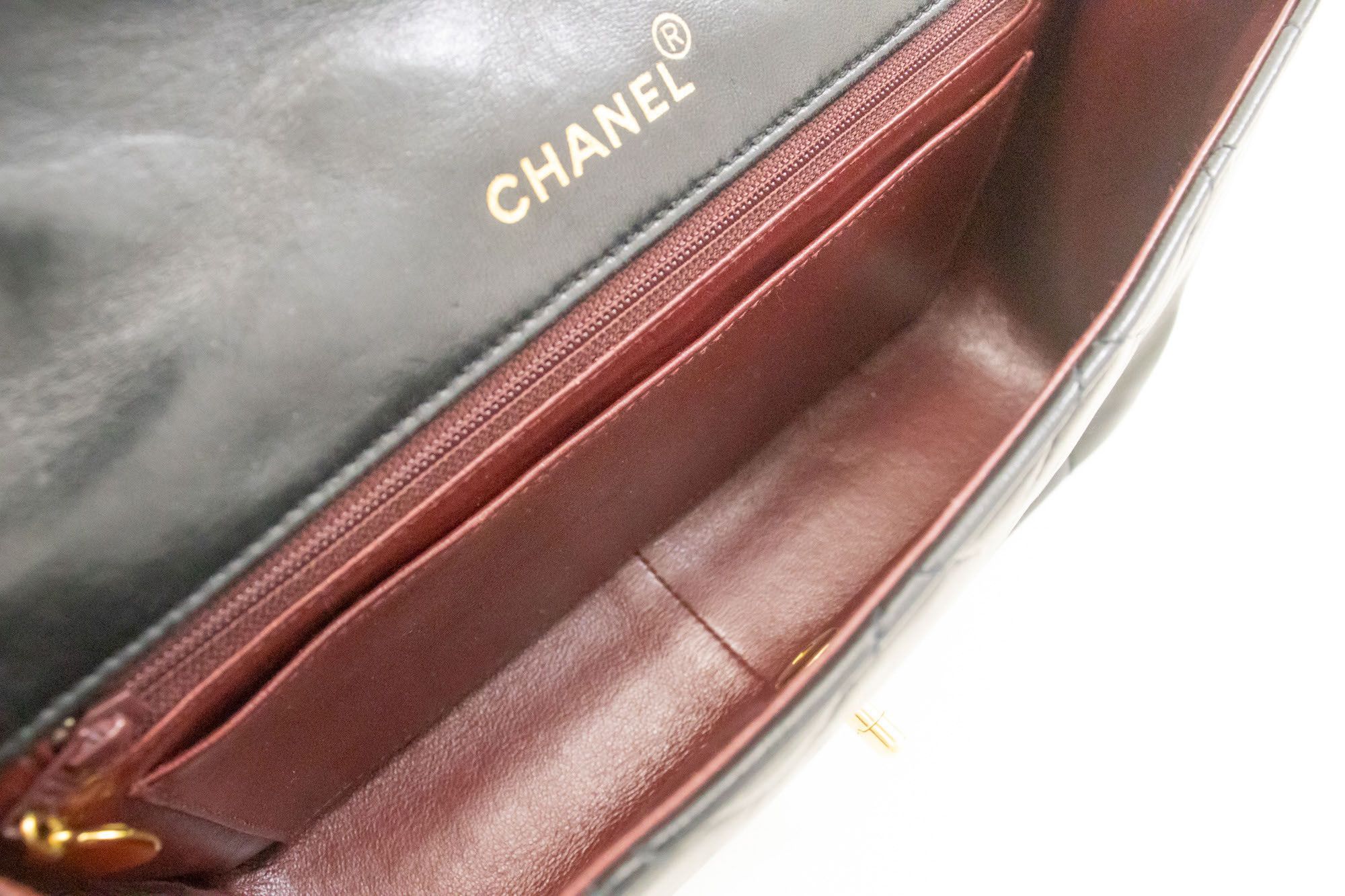 Chanel Diana Black Leather Shoulder Bag (Pre-Owned) Size ONE SIZE - 9 Thumbnail