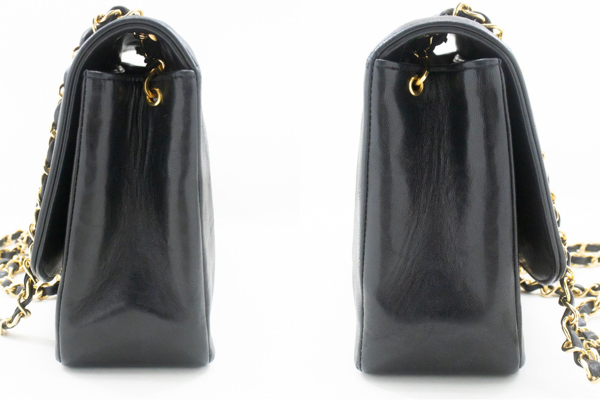 Chanel Diana Black Leather Shoulder Bag (Pre-Owned) Size ONE SIZE - 4 Thumbnail