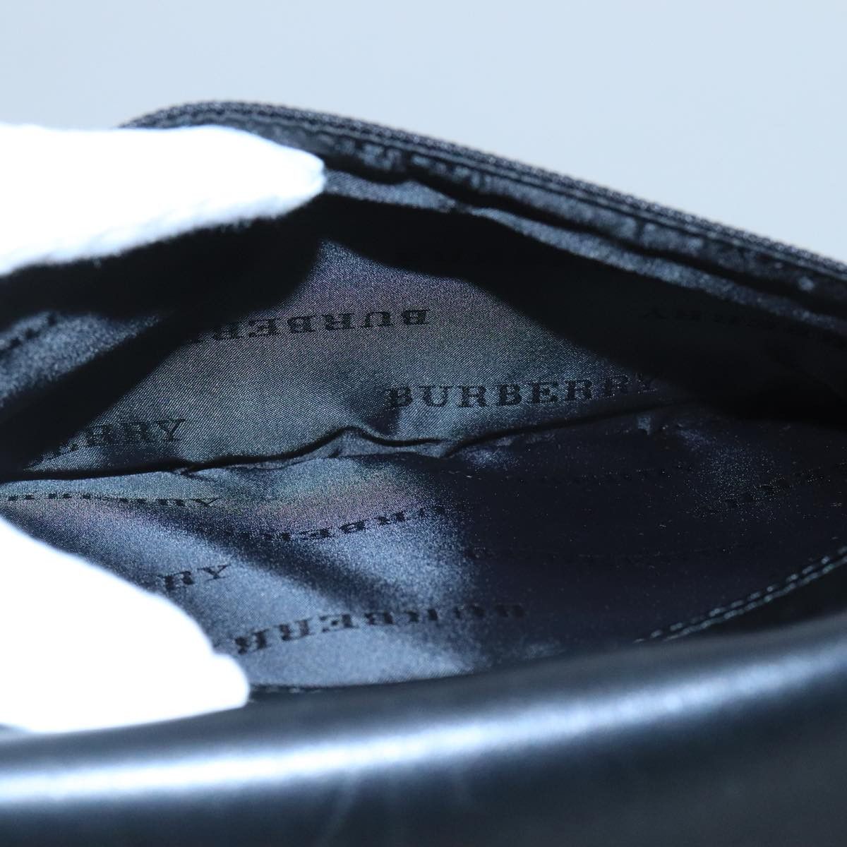 Burberry Black Canvas Clutch Bag (Pre-Owned) Size ONE SIZE - 6 Thumbnail