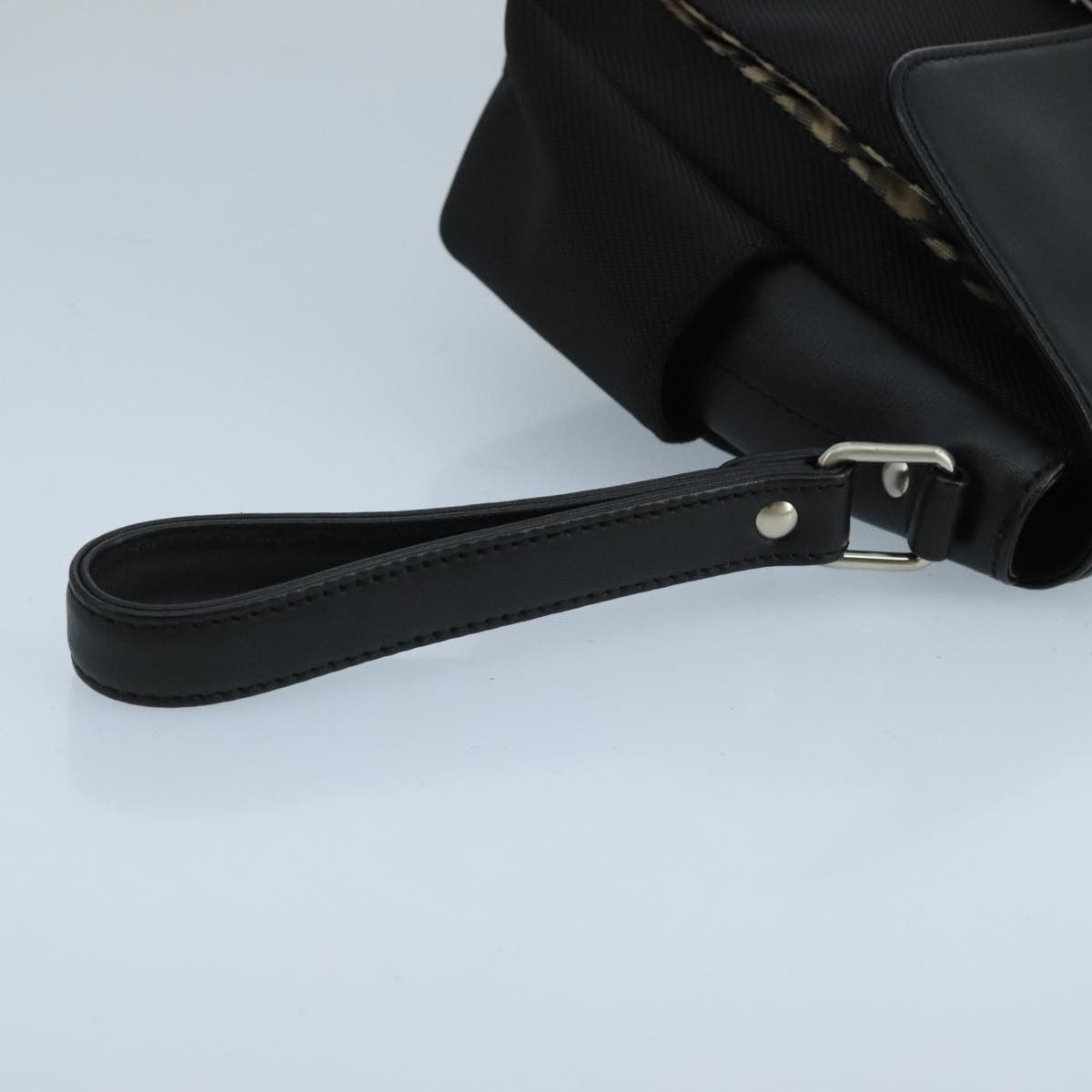Burberry Black Canvas Clutch Bag (Pre-Owned) Size ONE SIZE - 4 Thumbnail