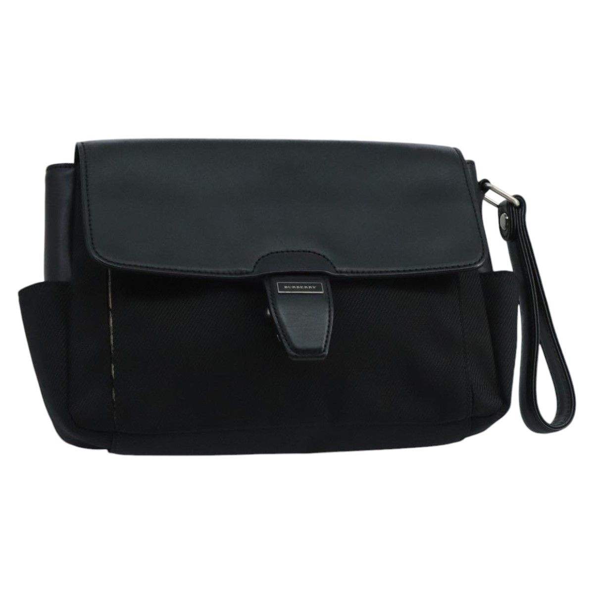 Burberry Black Canvas Clutch Bag (Pre-Owned) Size ONE SIZE - 20 Thumbnail