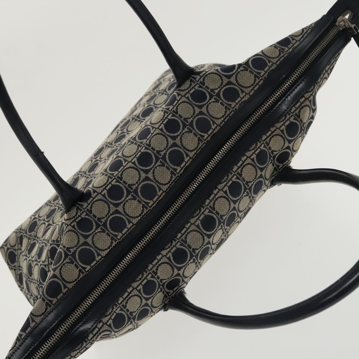 Salvatore Ferragamo Navy Canvas Tote Bag (Pre-Owned) Size ONE SIZE - 18 Thumbnail