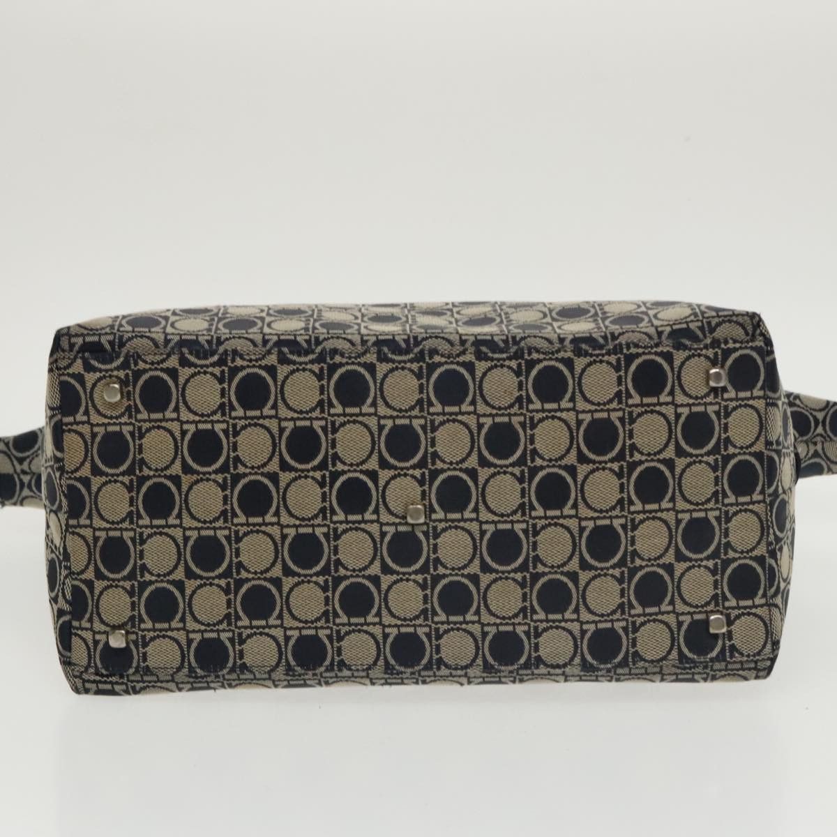 Salvatore Ferragamo Navy Canvas Tote Bag (Pre-Owned) Size ONE SIZE - 19 Thumbnail