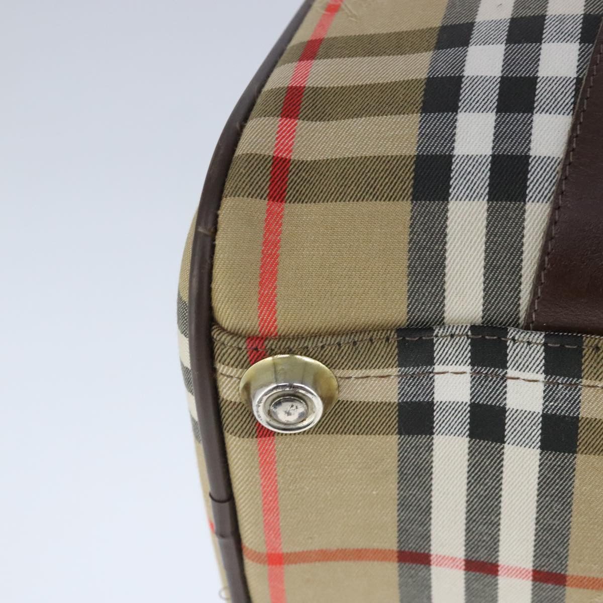 Burberry Nova Check Beige Canvas Travel Bag (Pre-Owned) Size ONE SIZE - 9 Thumbnail