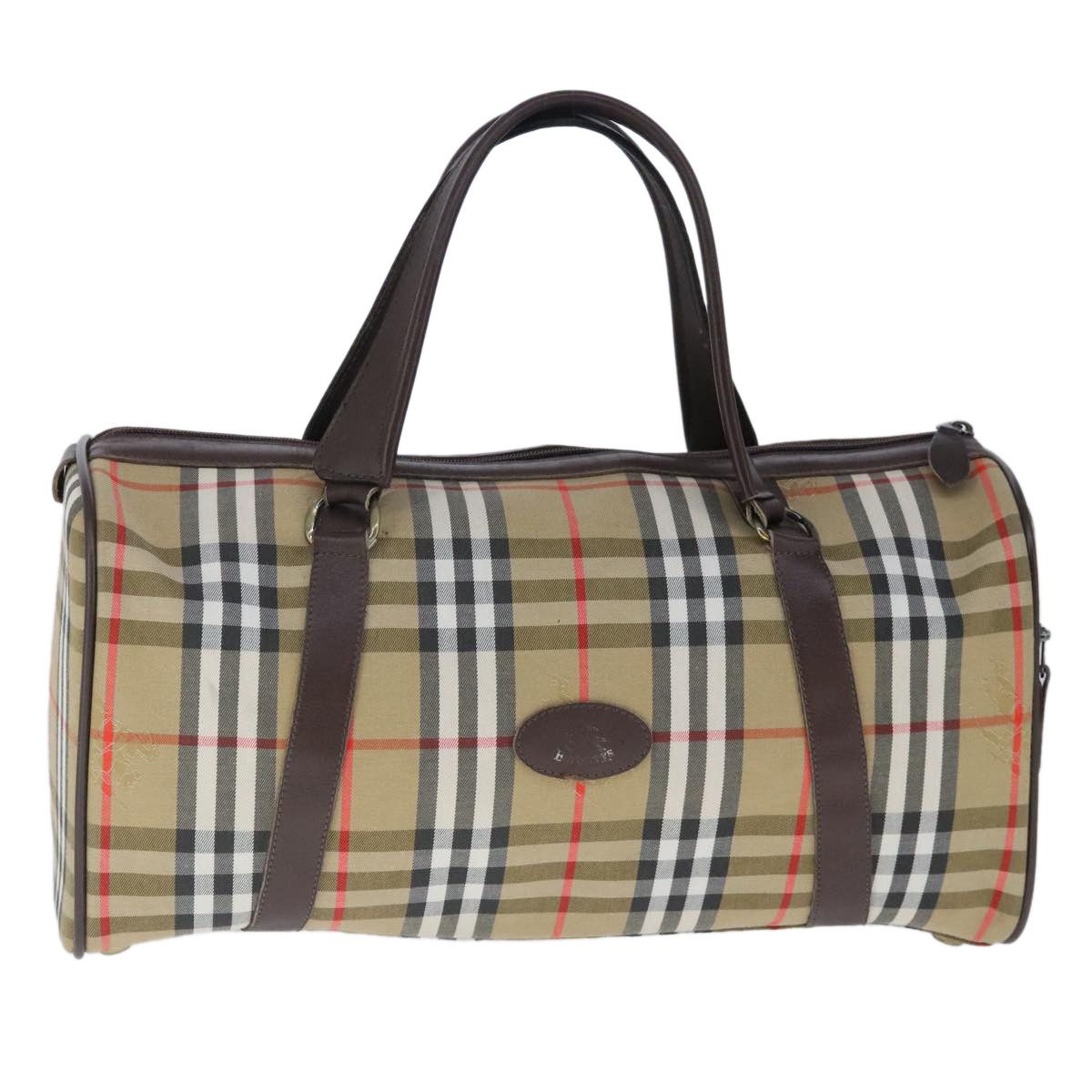 Burberry Nova Check Beige Canvas Travel Bag (Pre-Owned) Size ONE SIZE - 13 Thumbnail