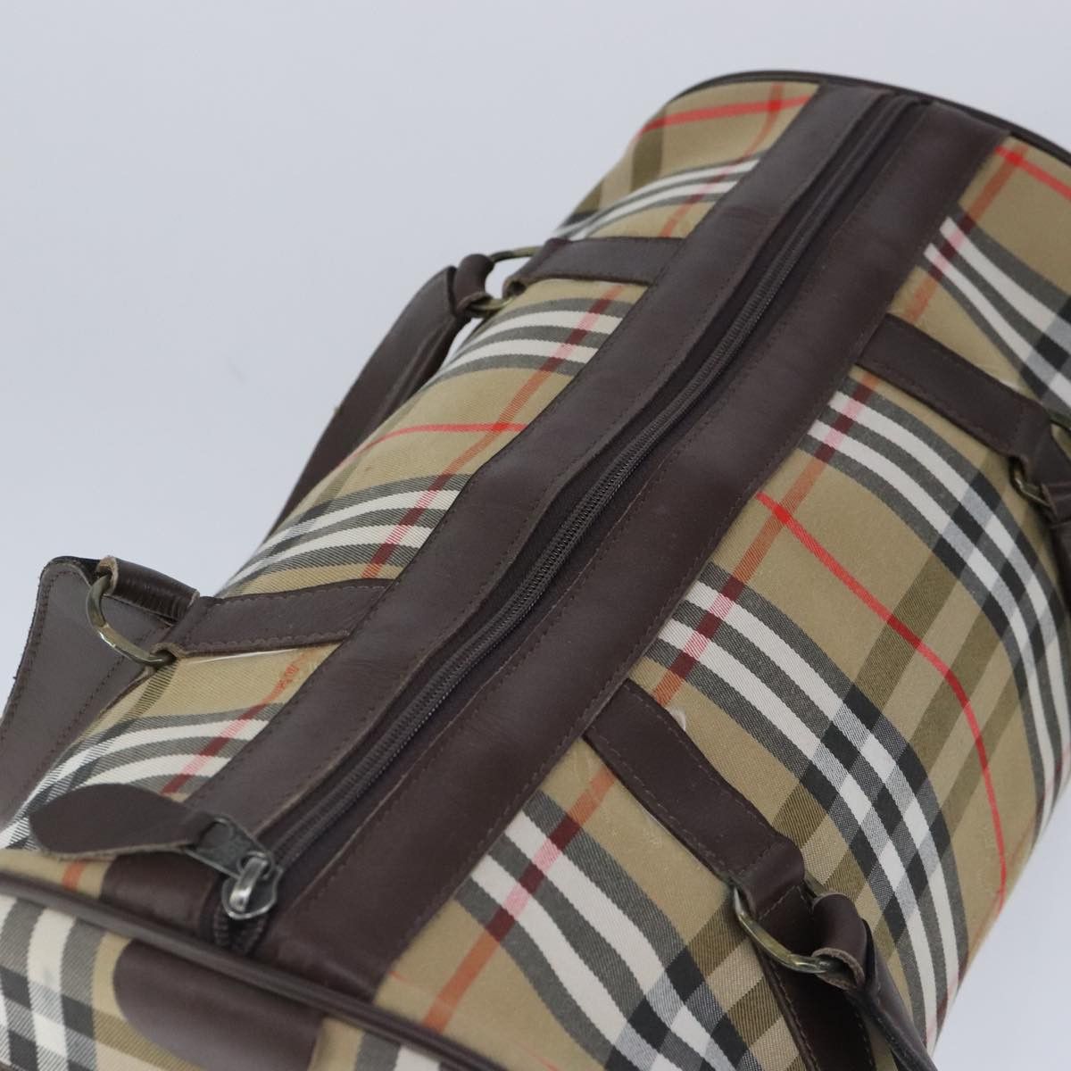 Burberry Nova Check Beige Canvas Travel Bag (Pre-Owned) Size ONE SIZE - 17 Thumbnail