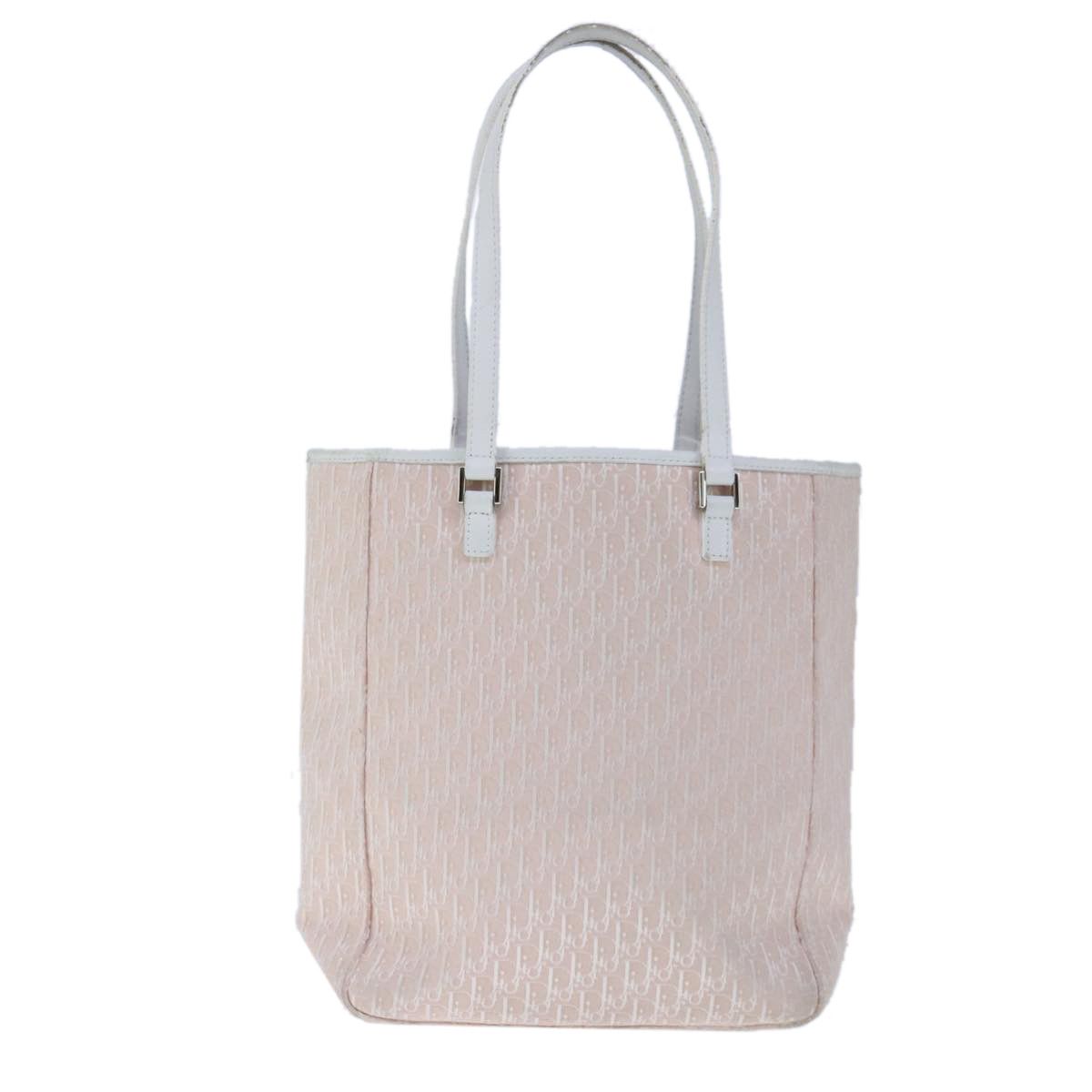 Dior Trotter Pink Canvas Tote Bag (Pre-Owned) Size ONE SIZE - 2 Thumbnail