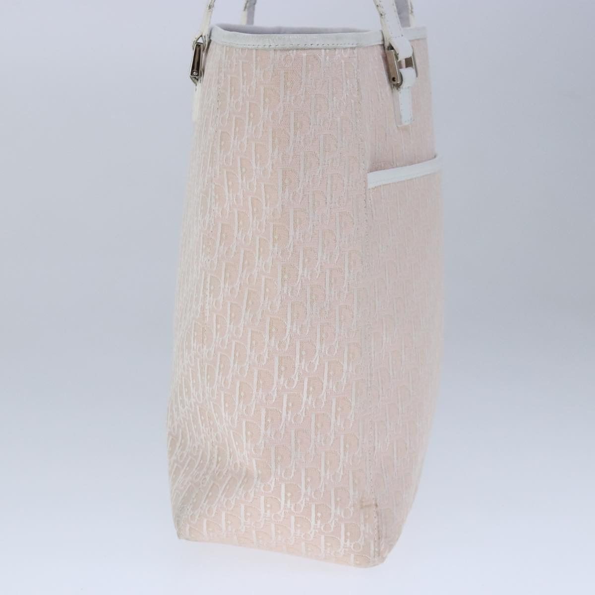 Dior Trotter Pink Canvas Tote Bag (Pre-Owned) Size ONE SIZE - 3 Thumbnail
