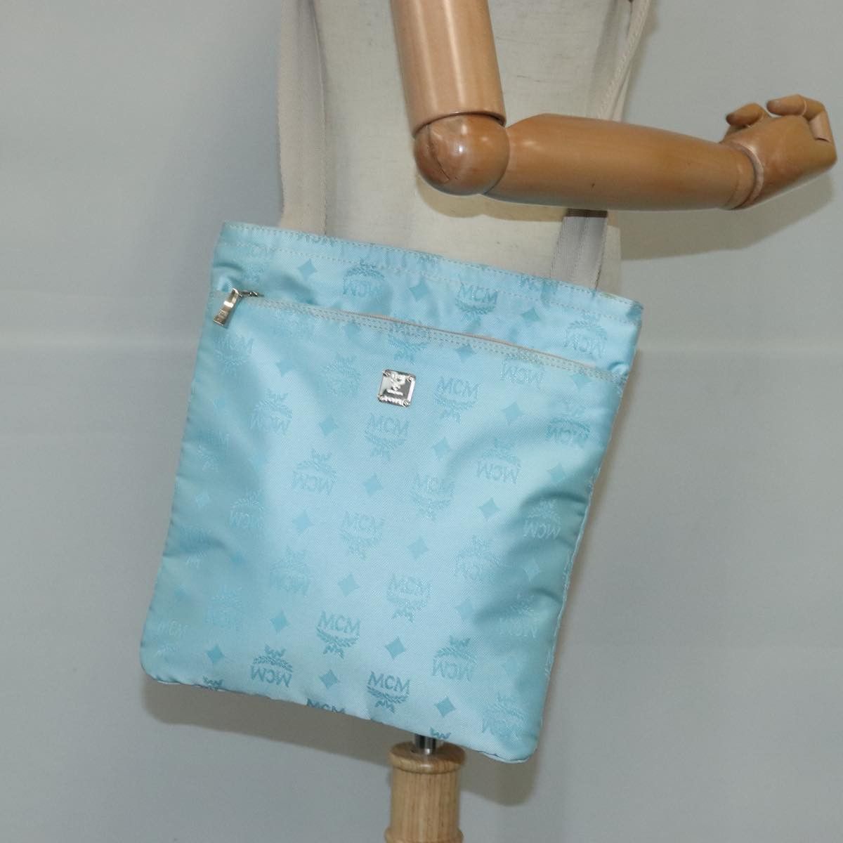 MCM Blue Synthetic Shoulder Bag (Pre-Owned) Size ONE SIZE - 15 Thumbnail