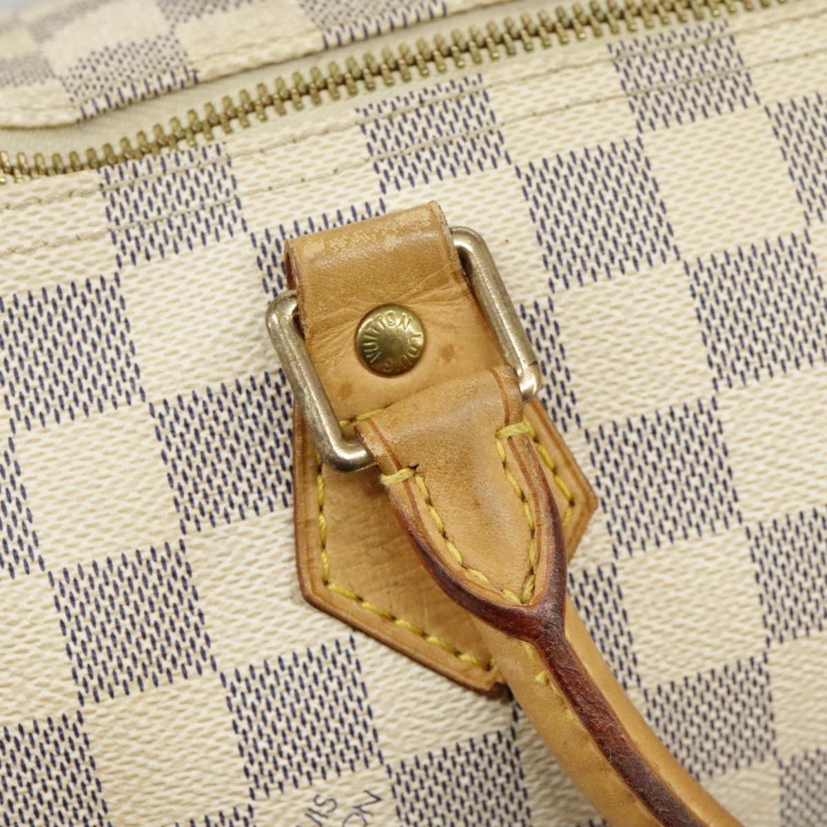 Louis Vuitton Speedy 30 White Canvas Handbag (Pre-Owned) Size ONE SIZE - 18 Thumbnail