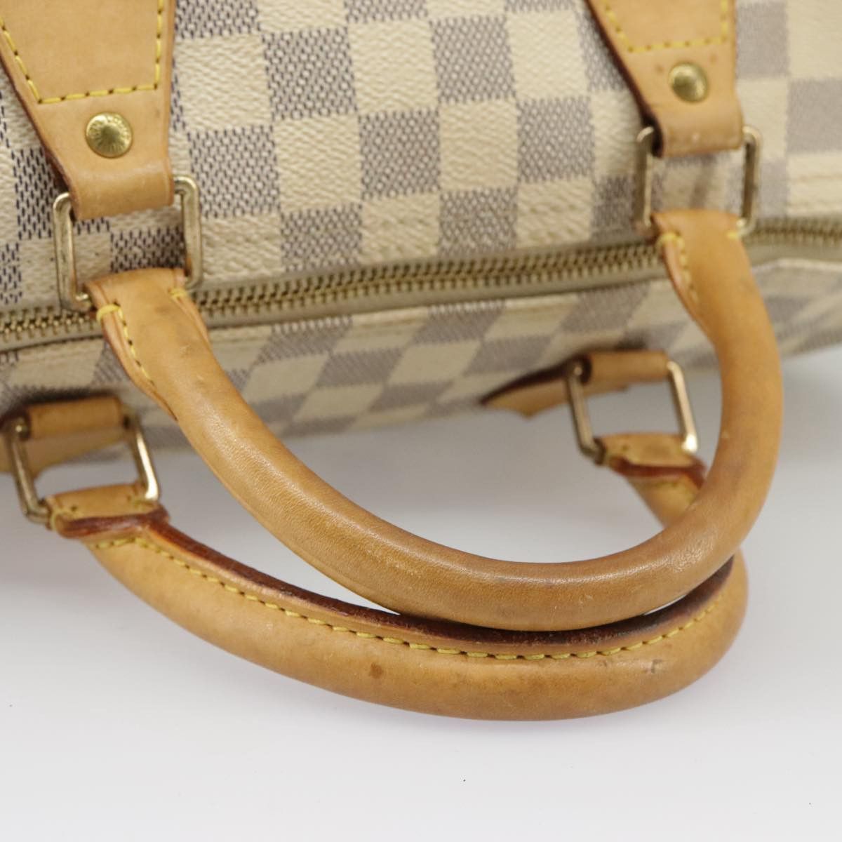 Louis Vuitton Speedy 30 White Canvas Handbag (Pre-Owned) Size ONE SIZE - 5 Thumbnail