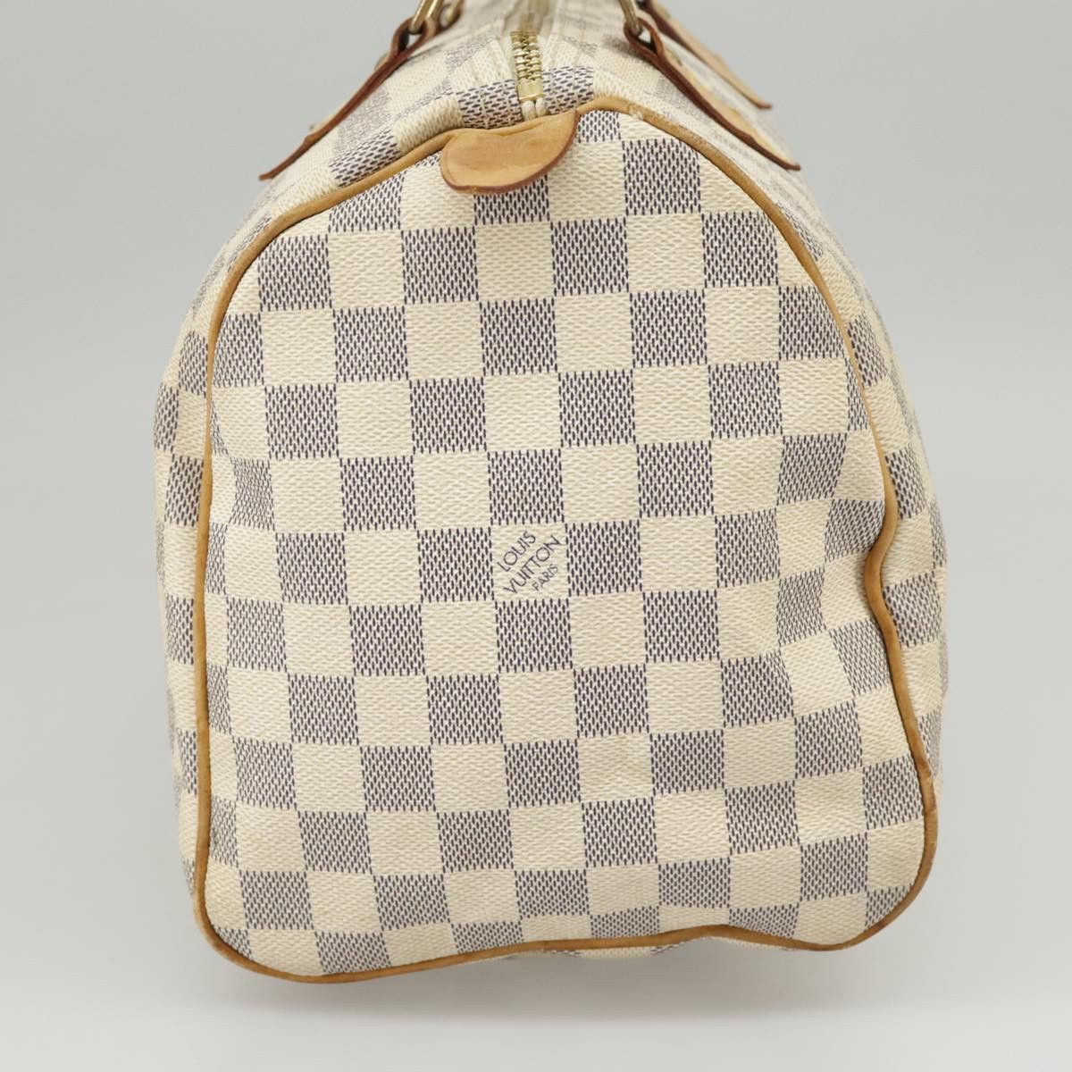 Louis Vuitton Speedy 30 White Canvas Handbag (Pre-Owned) Size ONE SIZE - 4 Thumbnail