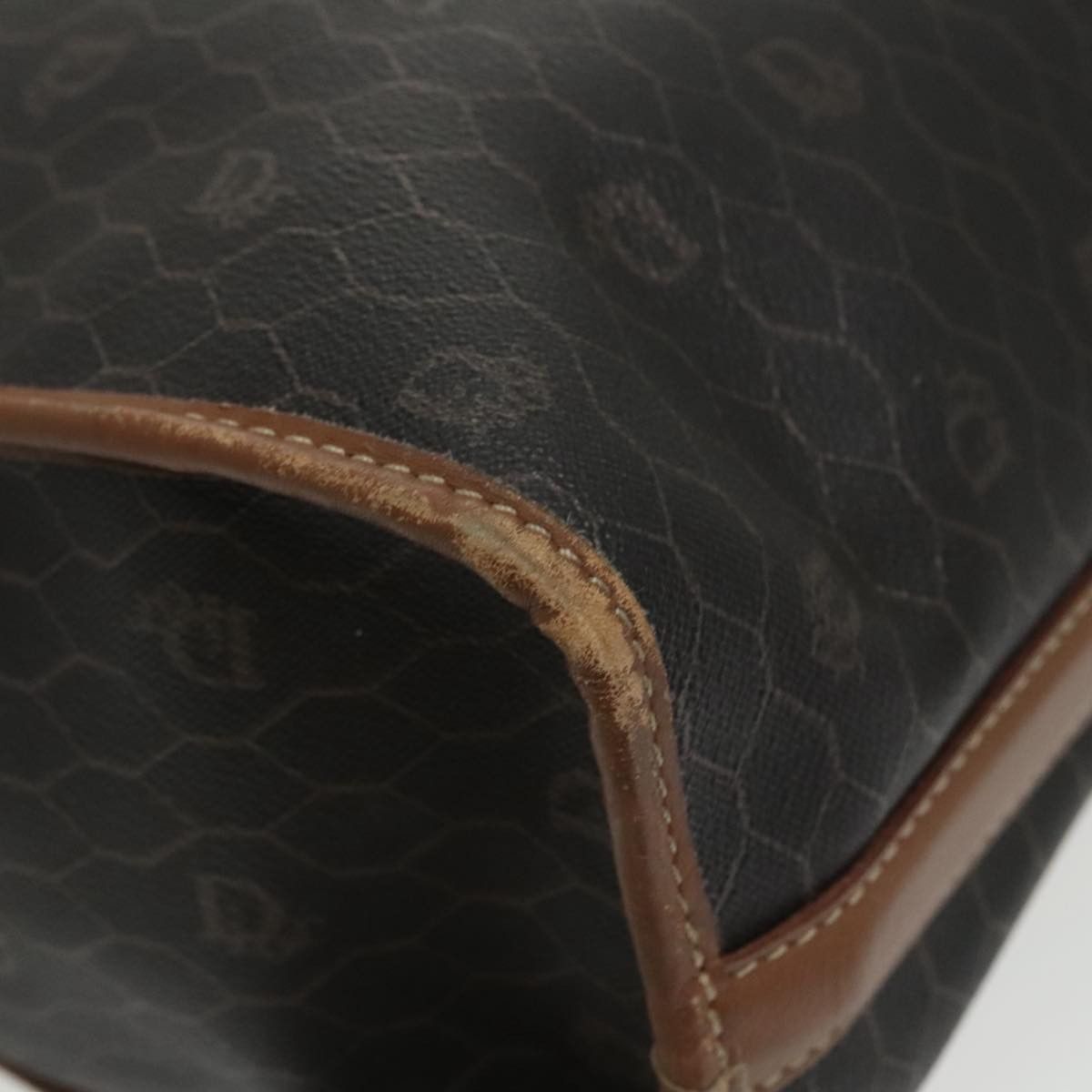 Dior Honeycomb Black Canvas Handbag (Pre-Owned) Size ONE SIZE - 10 Thumbnail